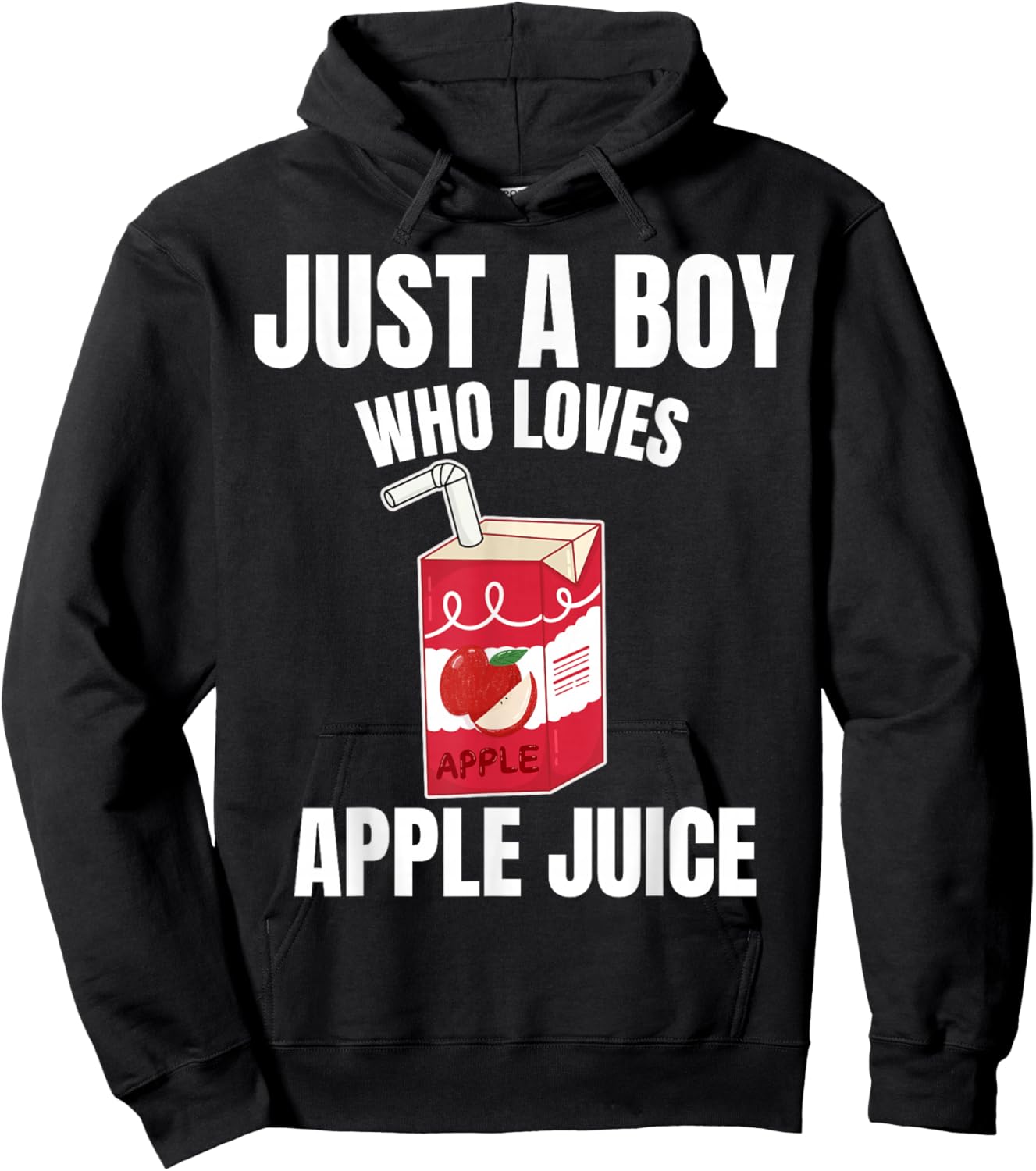 Just A Boy Who Loves Apple Juice Juice Lover Fruit Juice Hoodie - Hoodie | Black