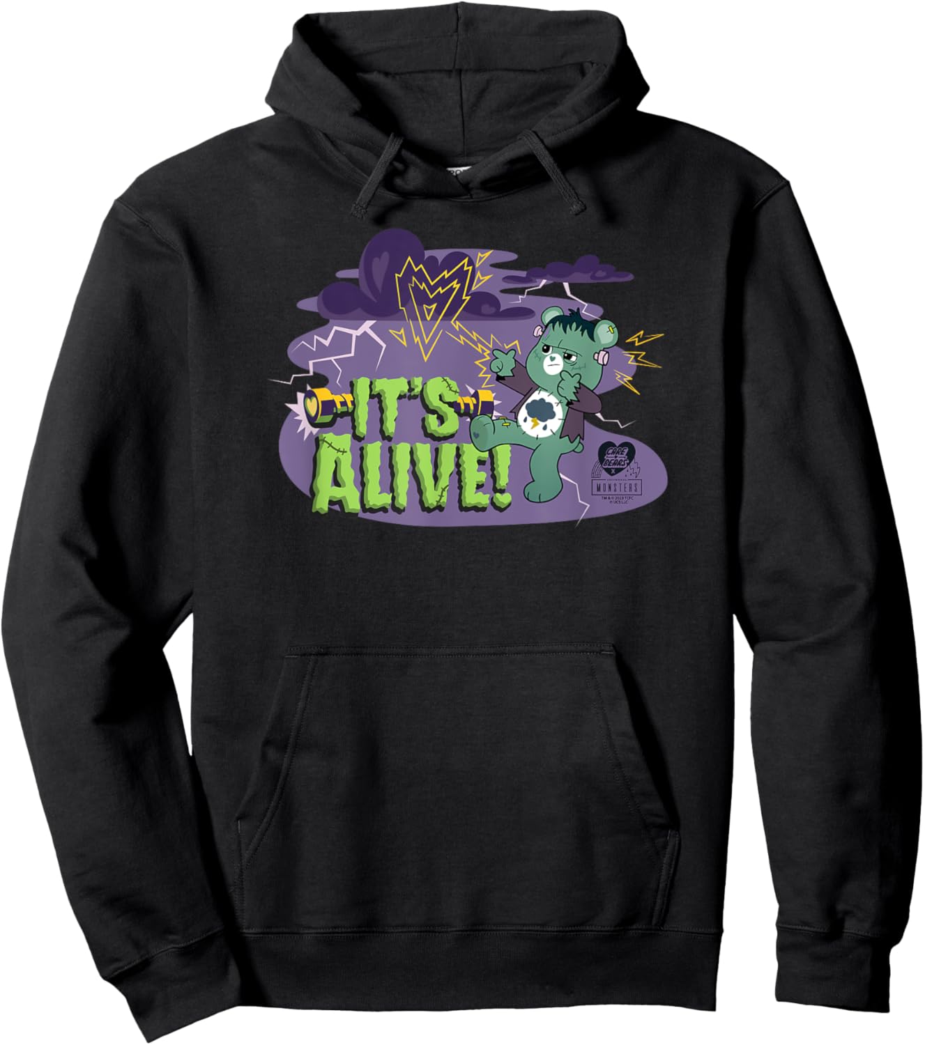 Care Bears x Universal Monsters It's Alive Frankenstein Hoodie - Hoodie | Black