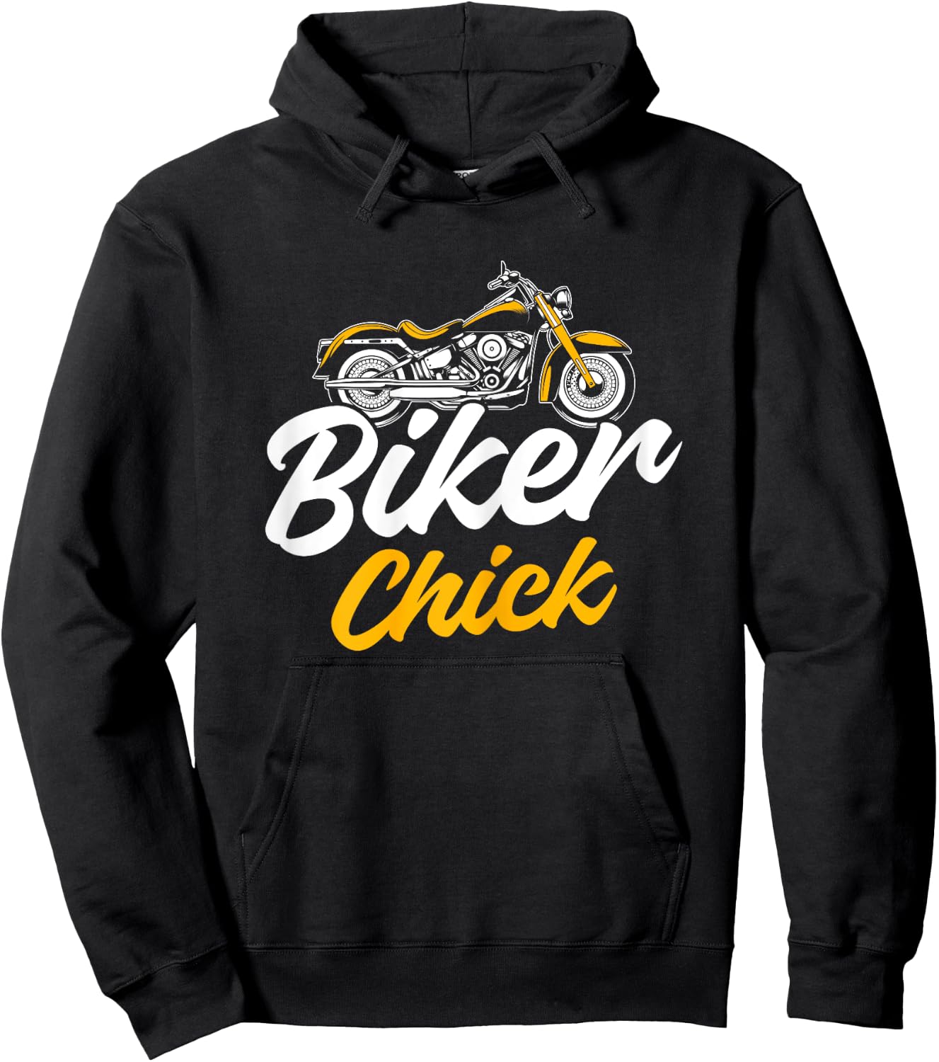 Biker Chick Motorcyclist Funny Girls Motorcycle Rider Hoodie - Hoodie | Black