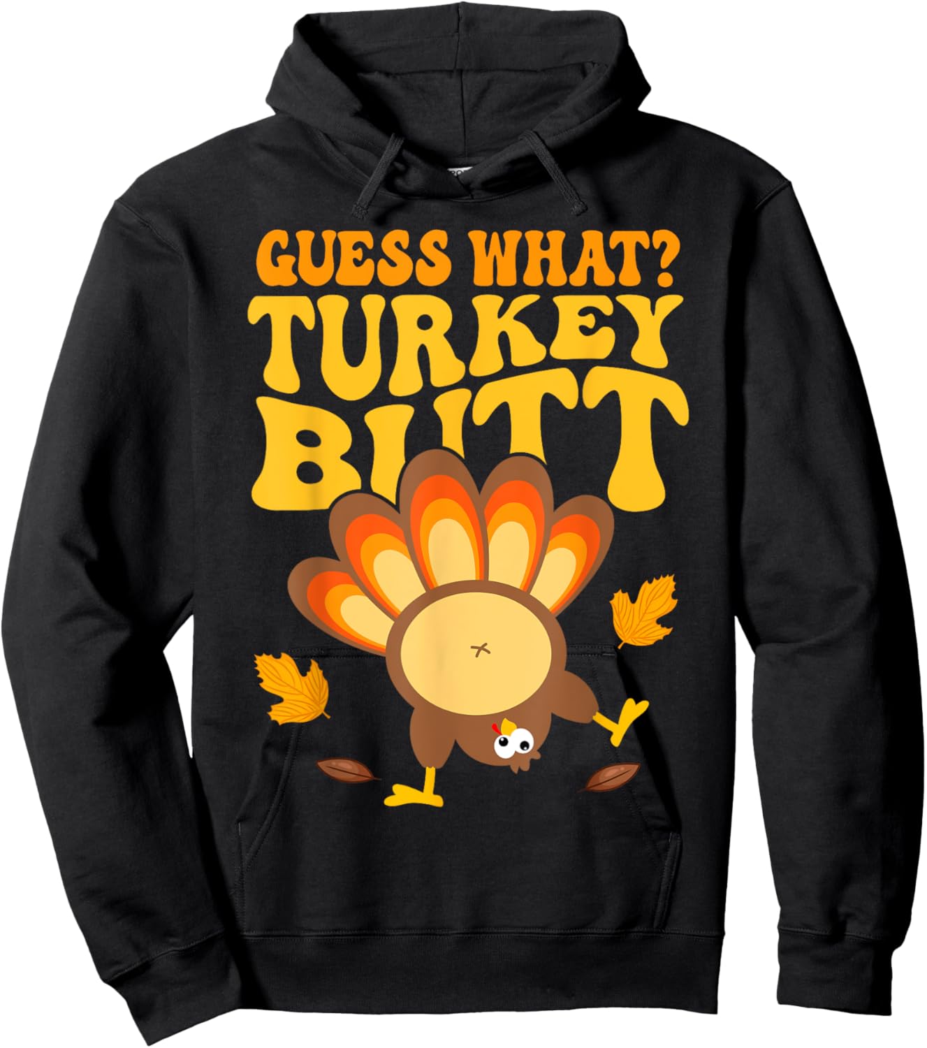 Funny Thanksgiving Guess Turkey Boys Kids Girls Women Hoodie - Hoodie | Black