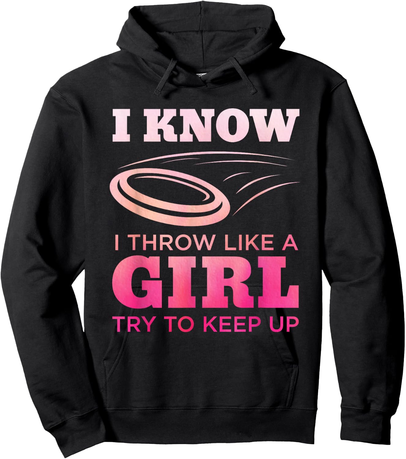 Disc Golf Girl Funny Disc Golfing Lover Player Gift Hoodie - Hoodie | Black