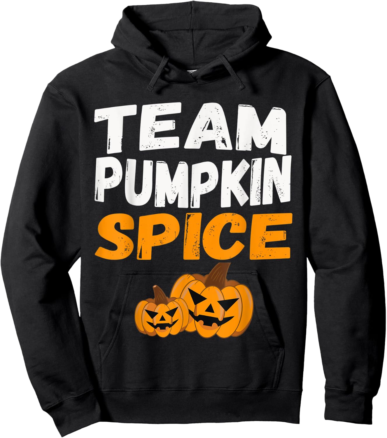 Matching Pumpkin Spice Group Apparel Cute Team Pumpkin Hoodie - Hoodie | Black