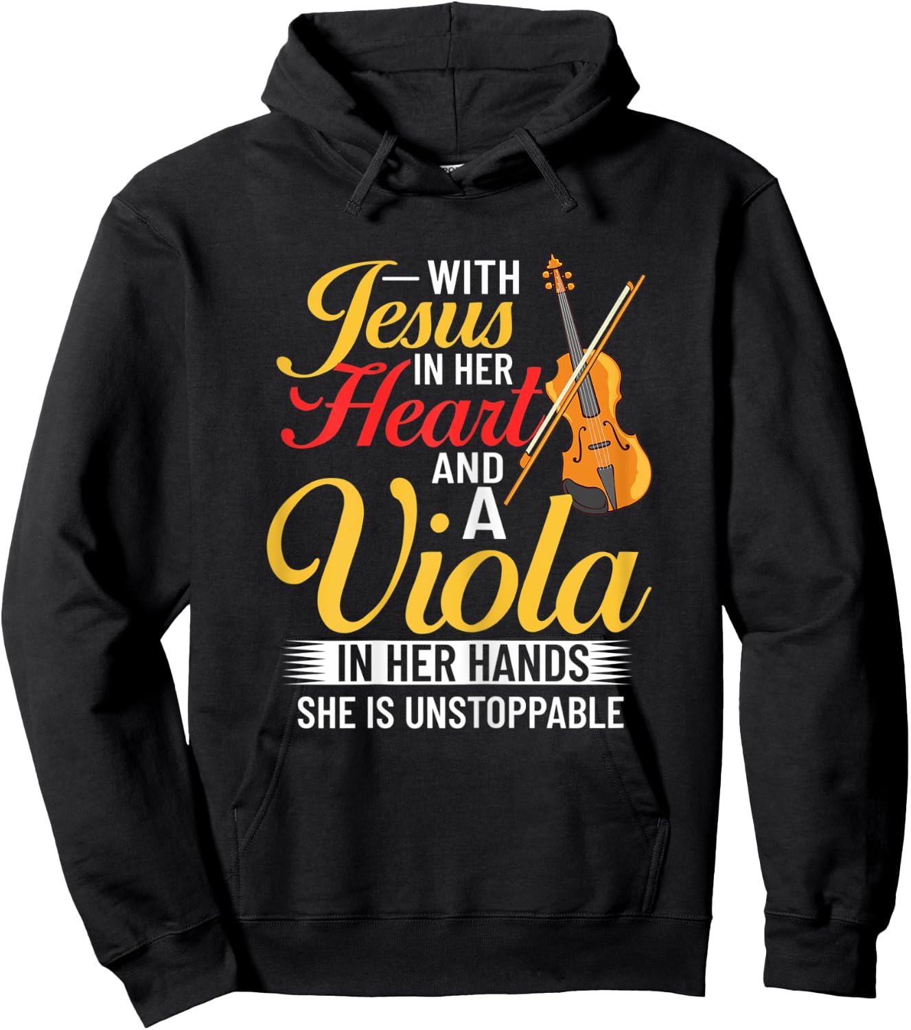 Viola Instrument Music Notes Player Lesson Beginner Hoodie - Hoodie | Black