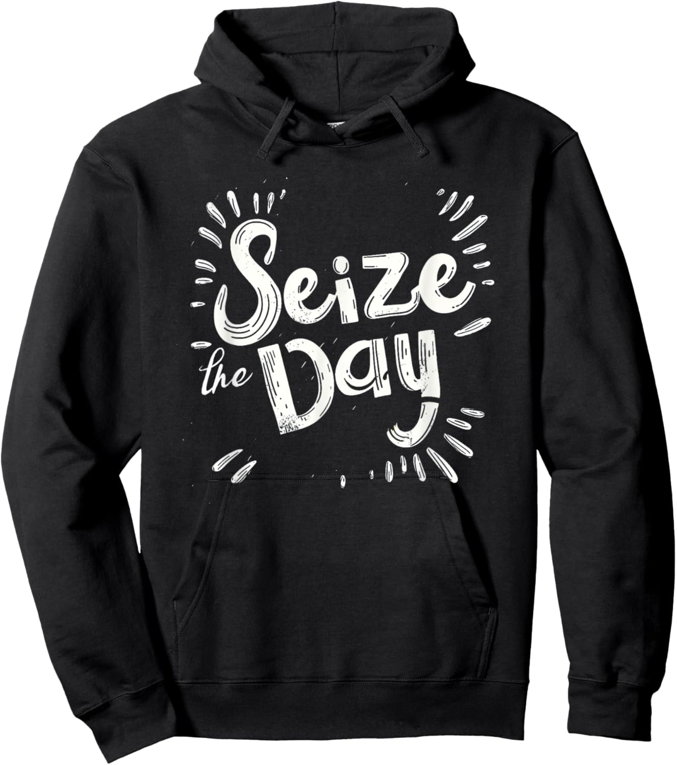 Seize the day for efficient and hard working lovers Hoodie - Hoodie | Black