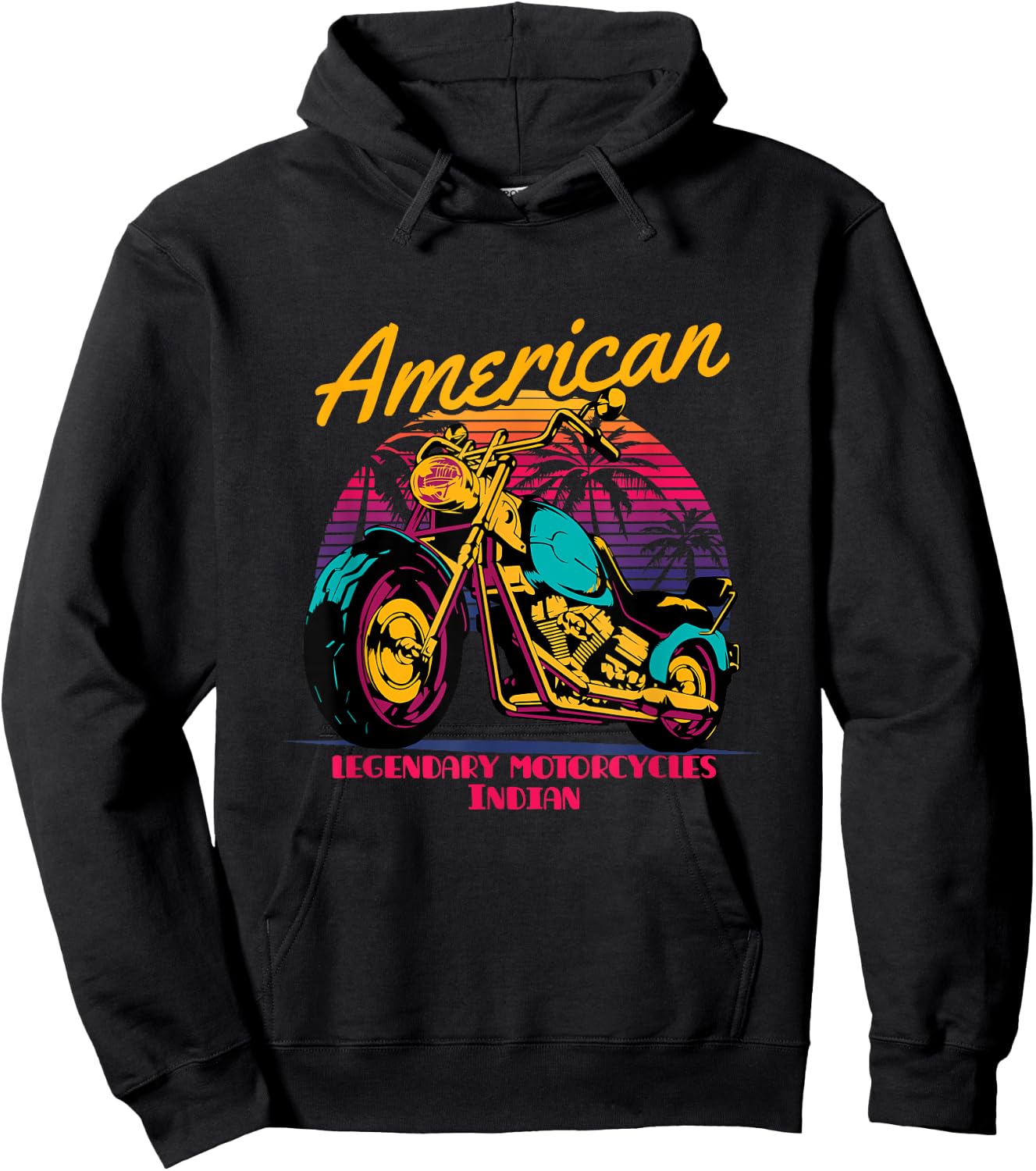 American legendary motorcycles Indian Hoodie - Hoodie | Black