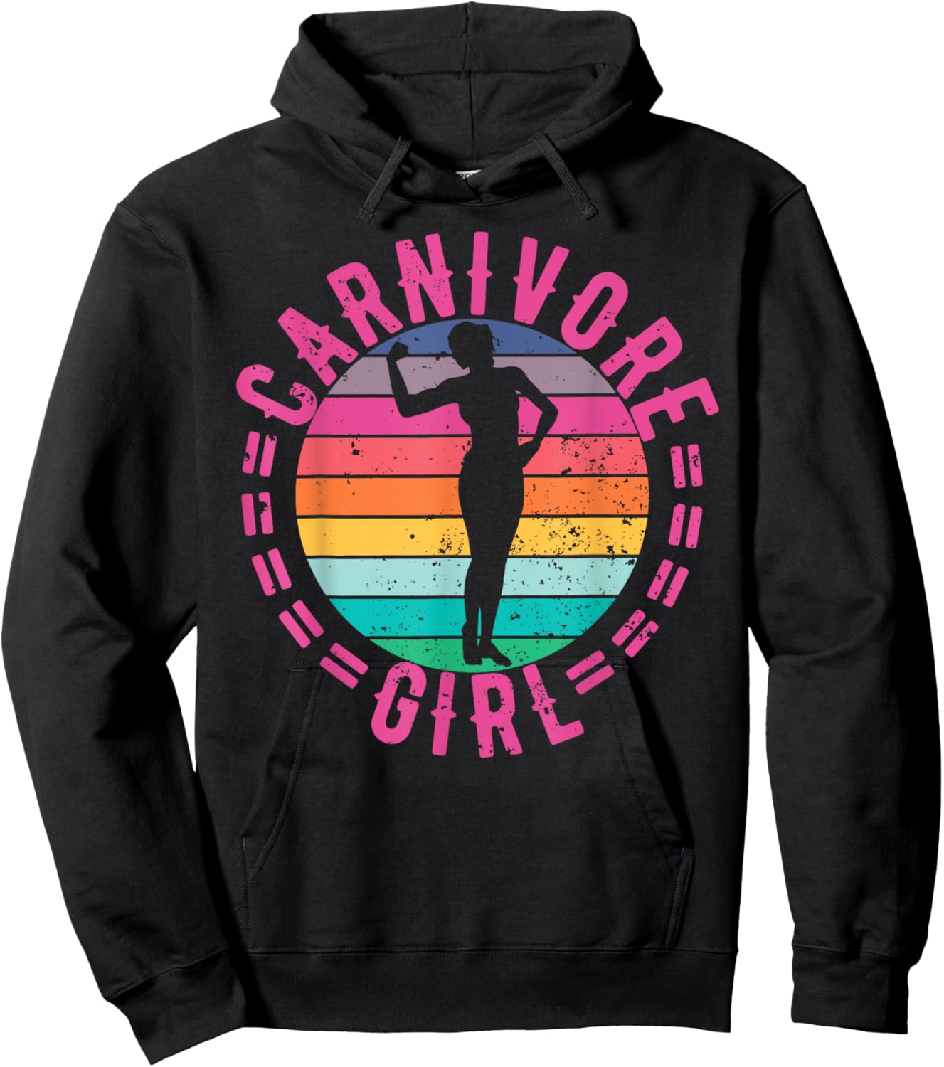 Carnivore Girl Meat Eater Steak Lover Cute Fit Cowgirl Woman Hoodie - Hoodie | Black