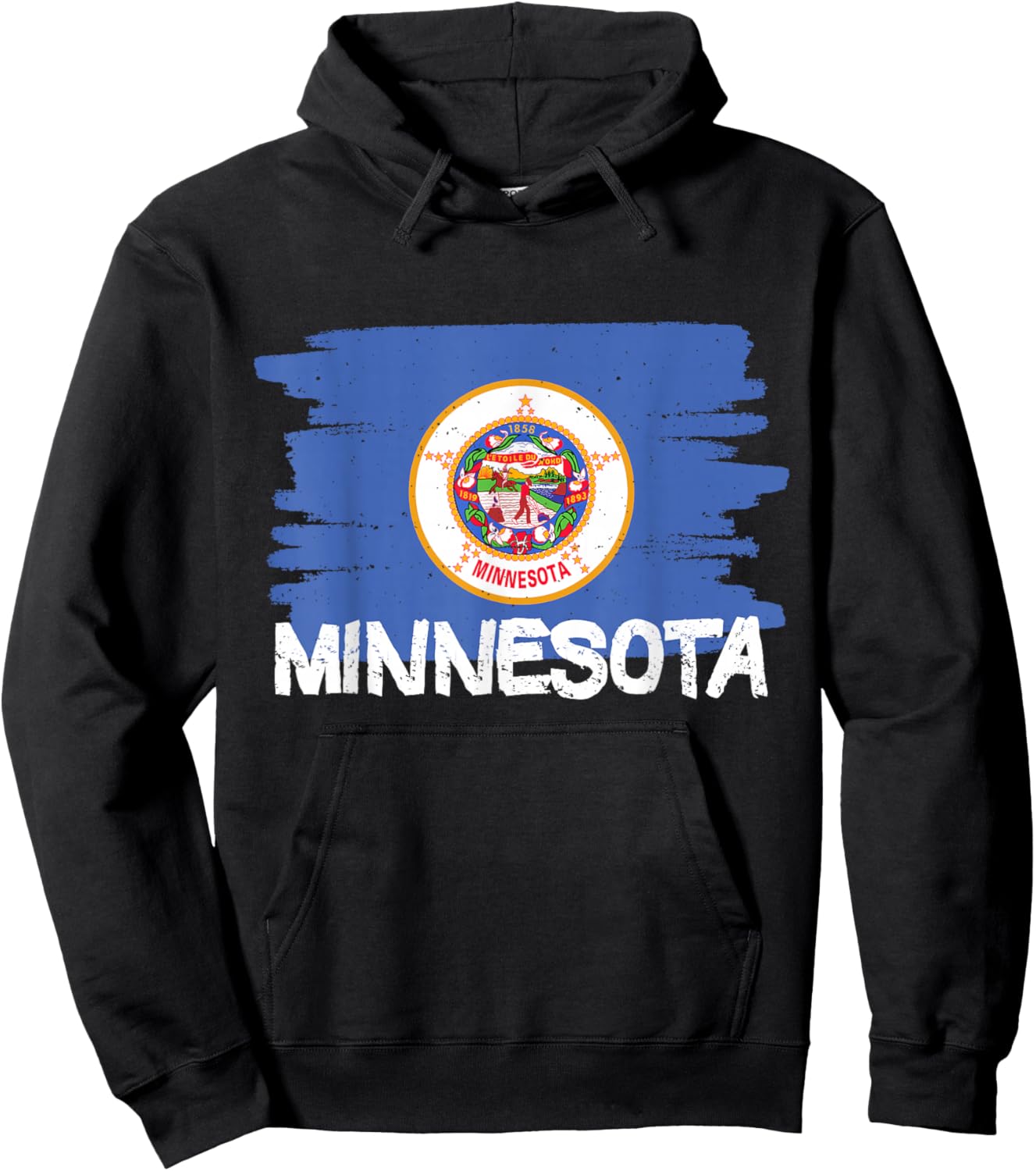 Cool Minnesota Flag Hoodie - Hoodie | Black