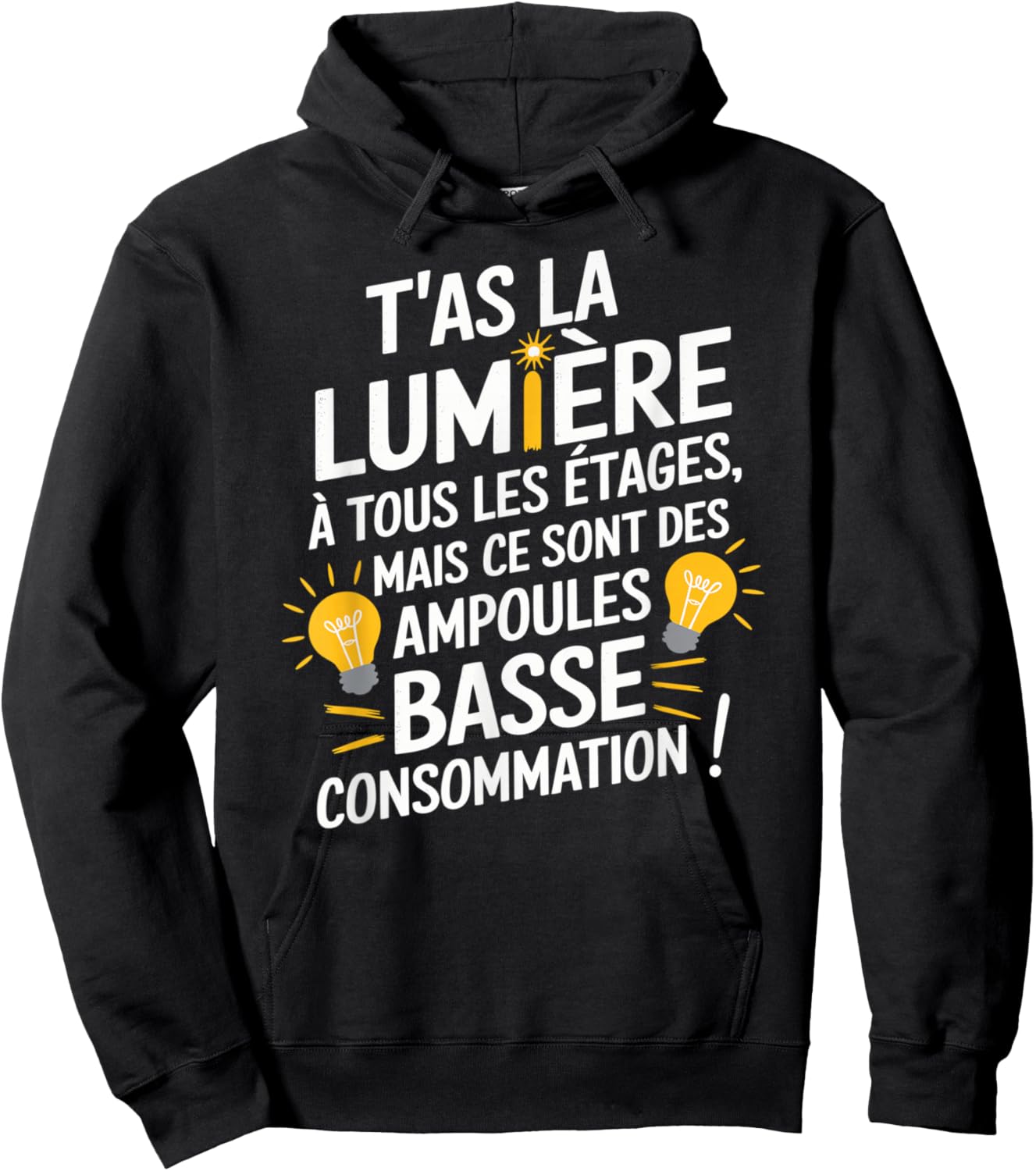 You Have Light On All Floors But Low Bulbs Conso , Black, S Hoodie - Hoodie | Black
