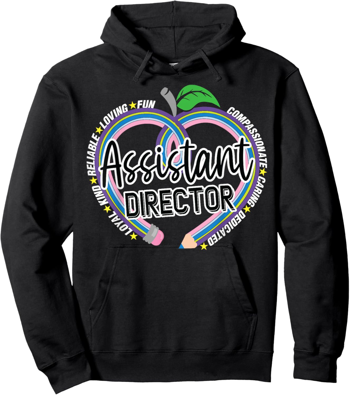 Wild About School Team of Educator Counselors Crew Assistant Director Childcare Back To Preschool Group Daycare Hoodie - Hoodie | Black