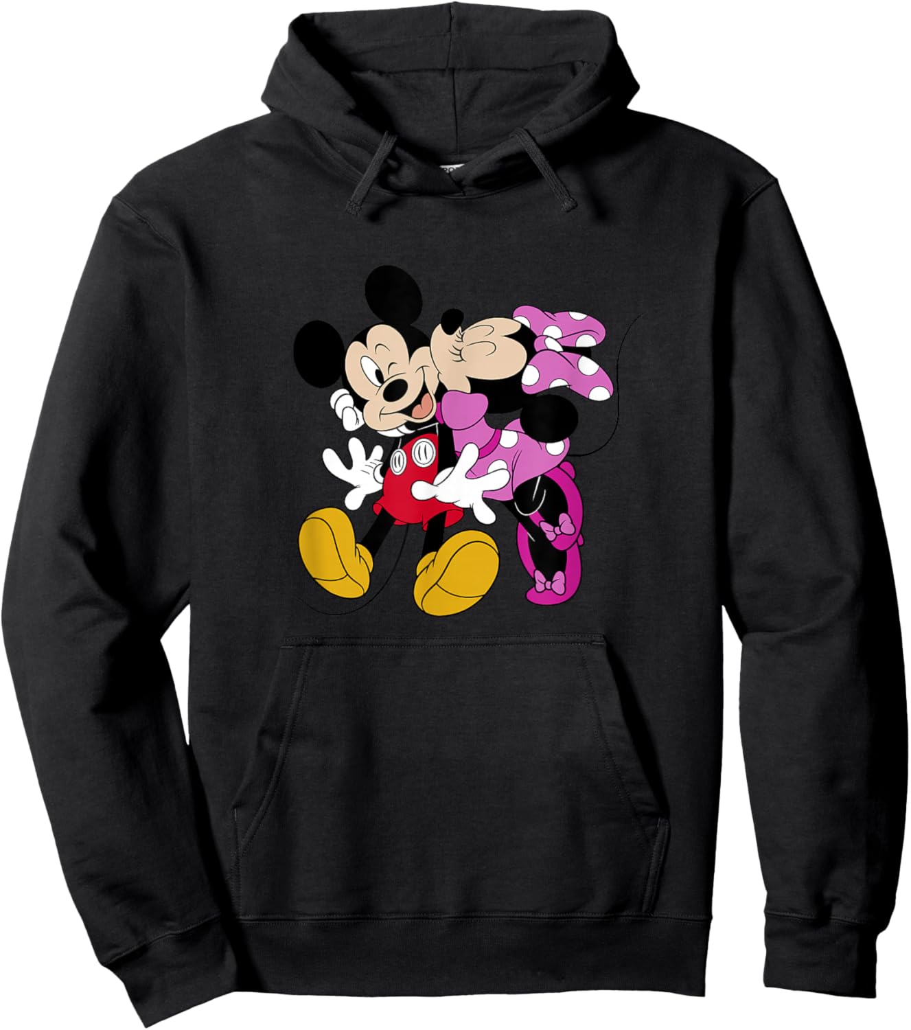 Disney Mickey and Friends Valentine's Day Minnie Kiss Hoodie - Hoodie | Black