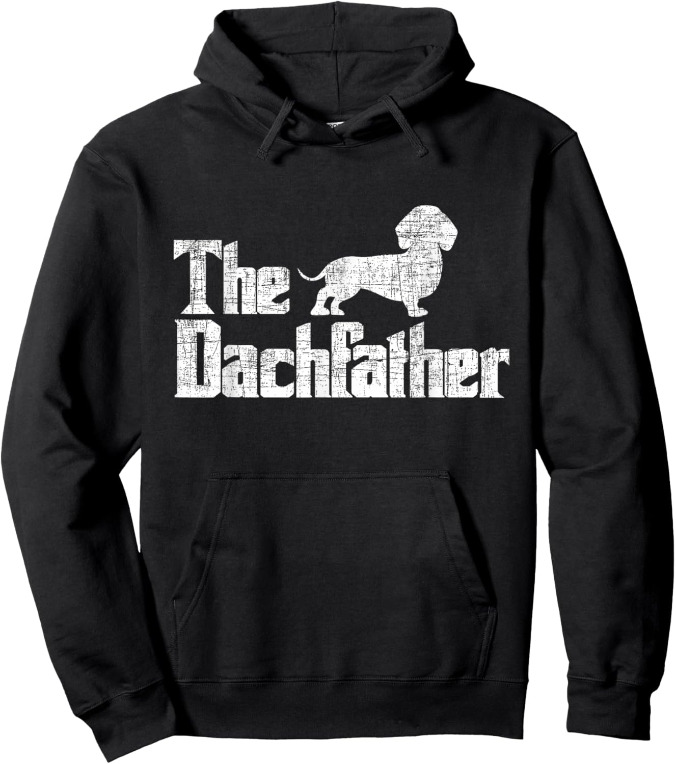 The Dachfather - Dachshund Father's Day Pet Dog Lover Hoodie - Hoodie | Black