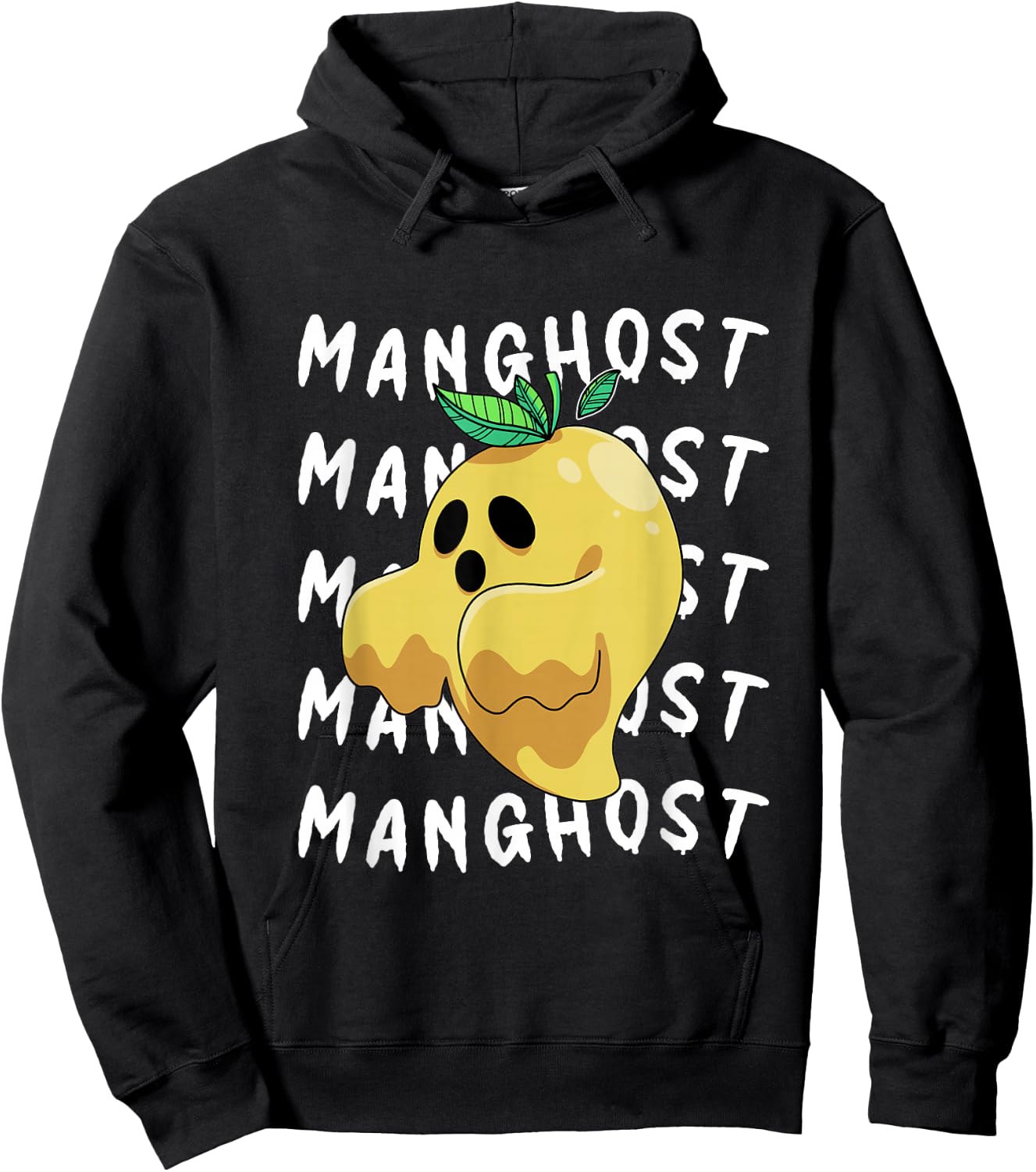 Halloween Mango Ghost Pretend I'm A Manghost Hoodie - Hoodie | Black
