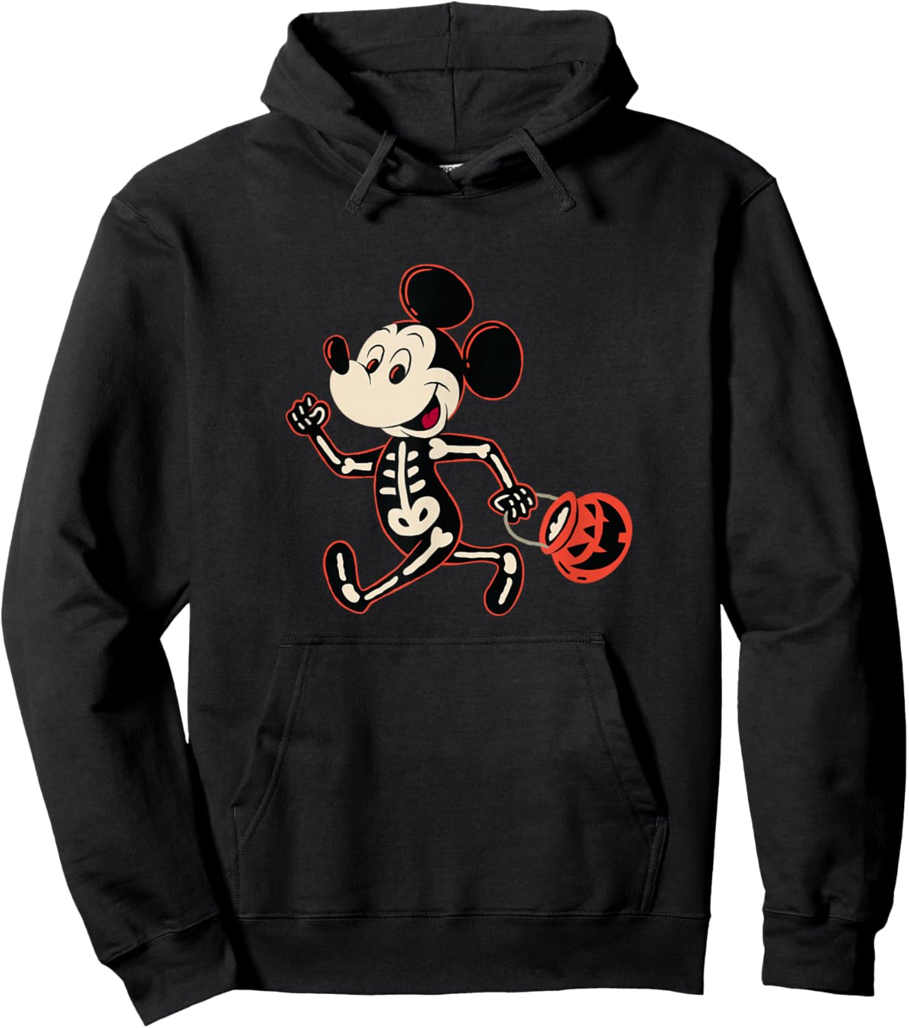 Disney Mickey and Friends Halloween Skeleton Costume Walk Hoodie - Hoodie | Black