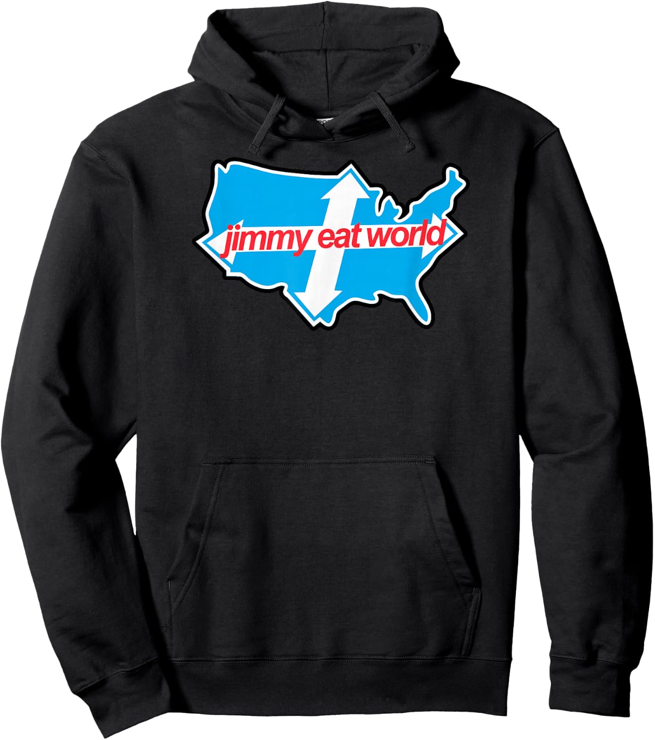Jimmy Eat World - Across America - Official Merchandise Hoodie - Hoodie | Black