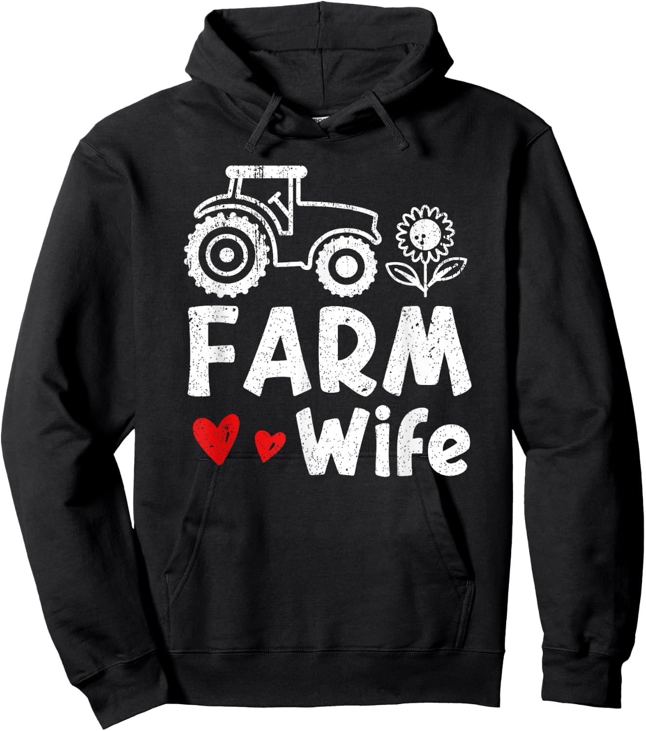 Farm Wife | Local Farm Lover Funny Farmer Wife Hoodie - Hoodie | Black