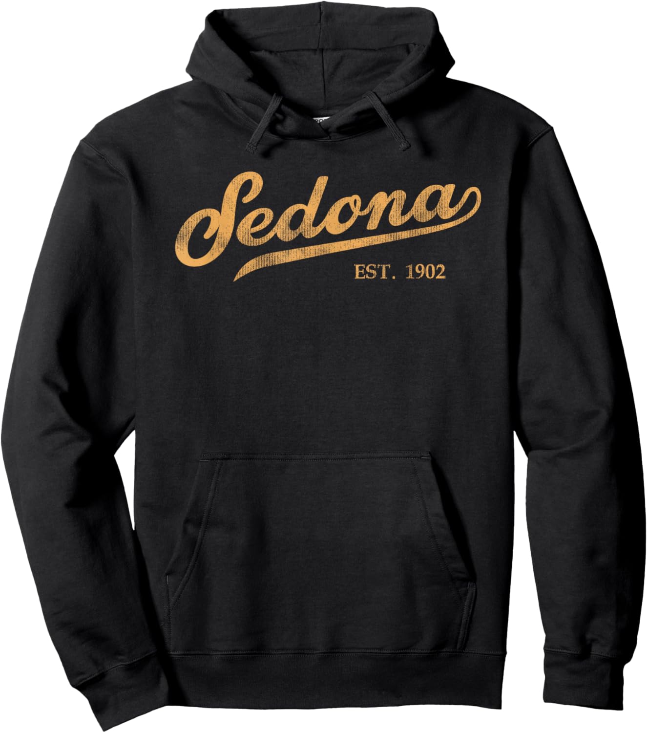 Retro Sedona Script Vintage Throwback Kids Hoodie - Hoodie | Black