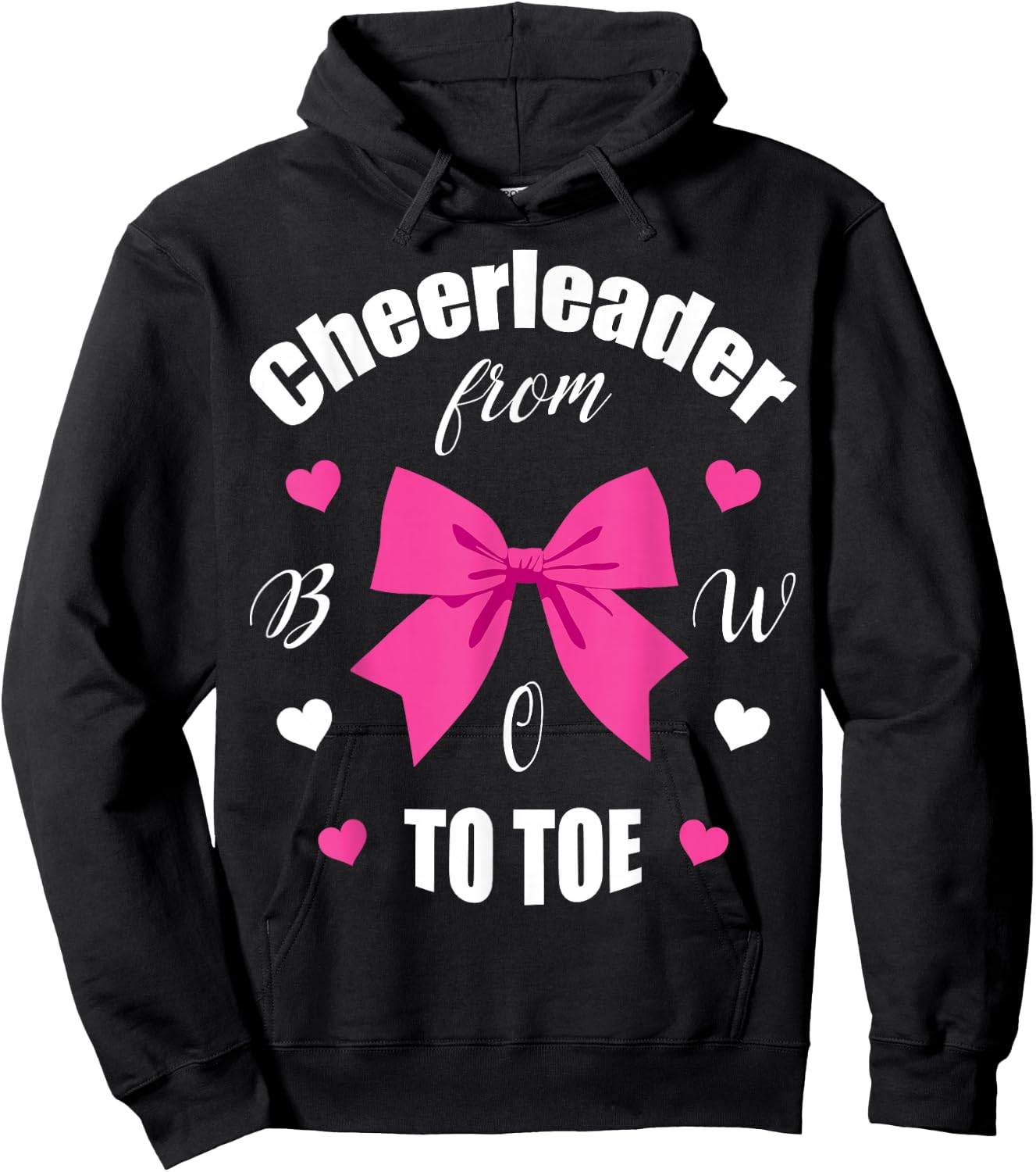 Cheerleader From Bow 2 Toe T Shirt Cheerleading Girl Gift Hoodie - Hoodie | Black