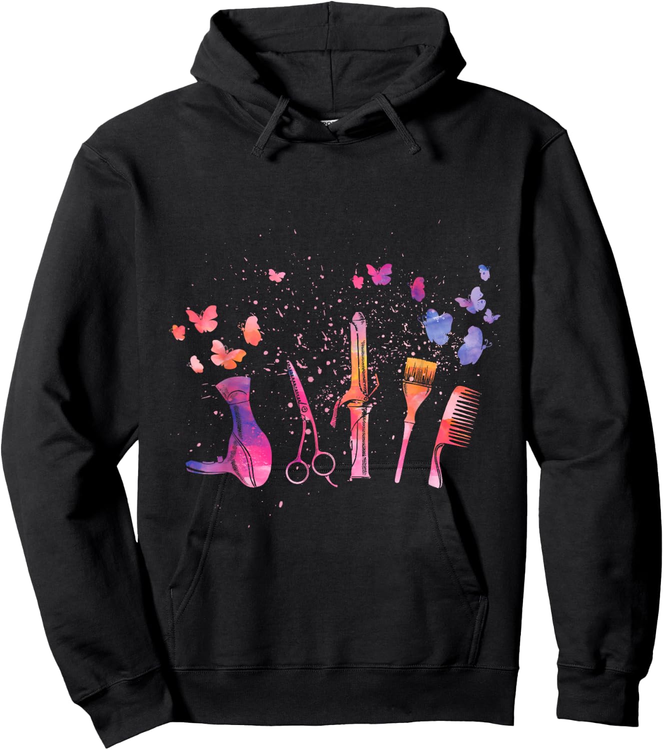 Hair Stylist Hairdresser Tools Makeup Artist & Hairstylist Hoodie - Hoodie | Black