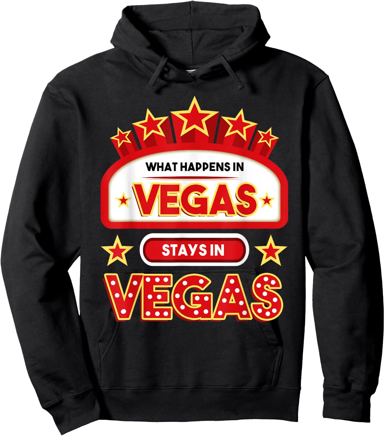 What Happens In Vegas Stays In Vegas Vacation Hoodie - Hoodie | Black