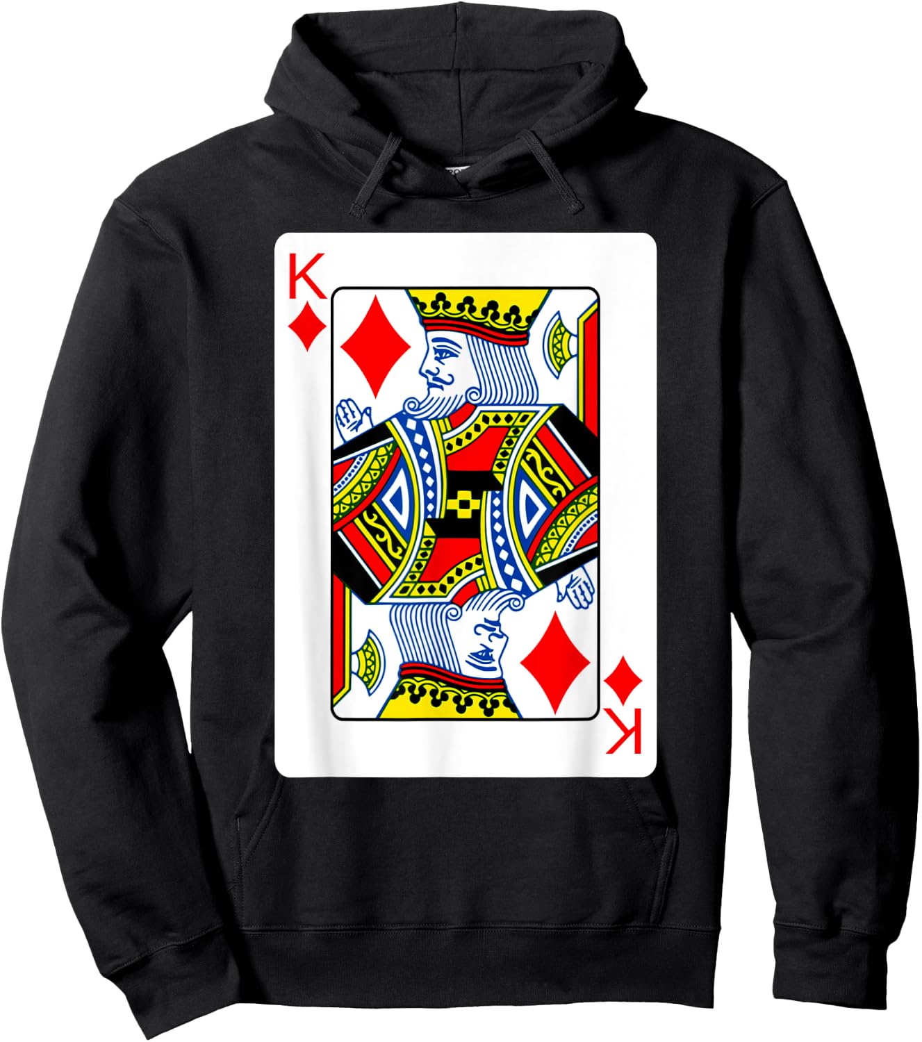 King Of Diamonds Playing Card Group Costume Poker Player Hoodie - Hoodie | Black
