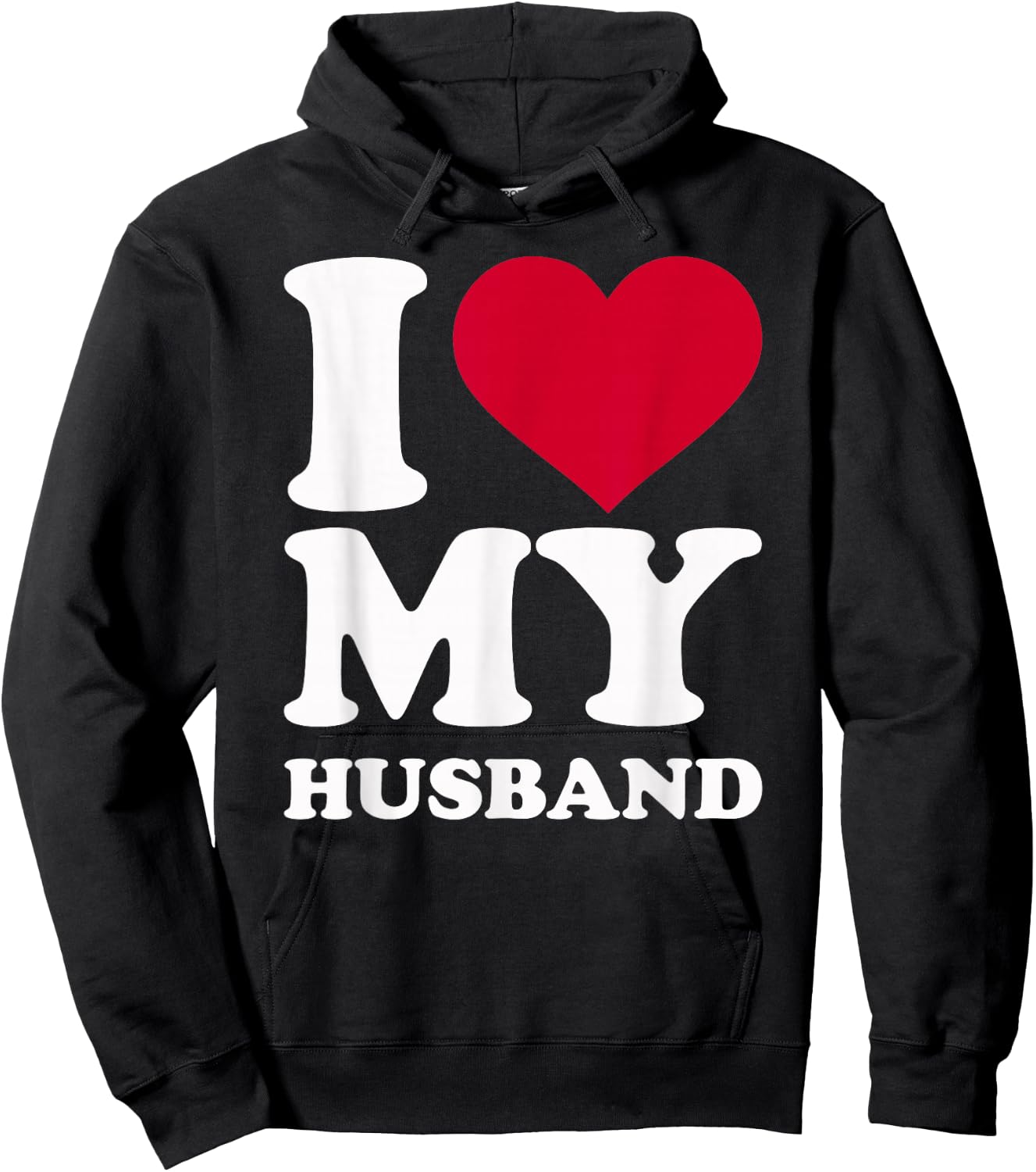 I Love My Husband Hoodie - Hoodie | Black