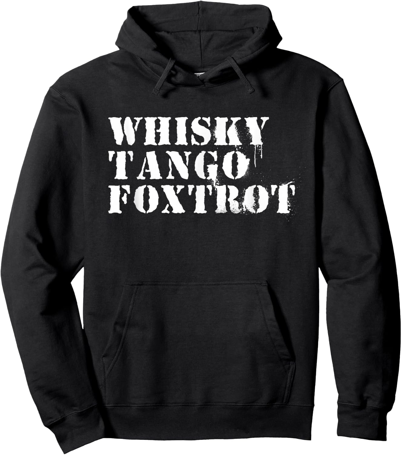 123t Novelty Whisky Tango Foxtrot Funny - Women's Casual Novelty - Black, Small Hoodie - Hoodie | Black