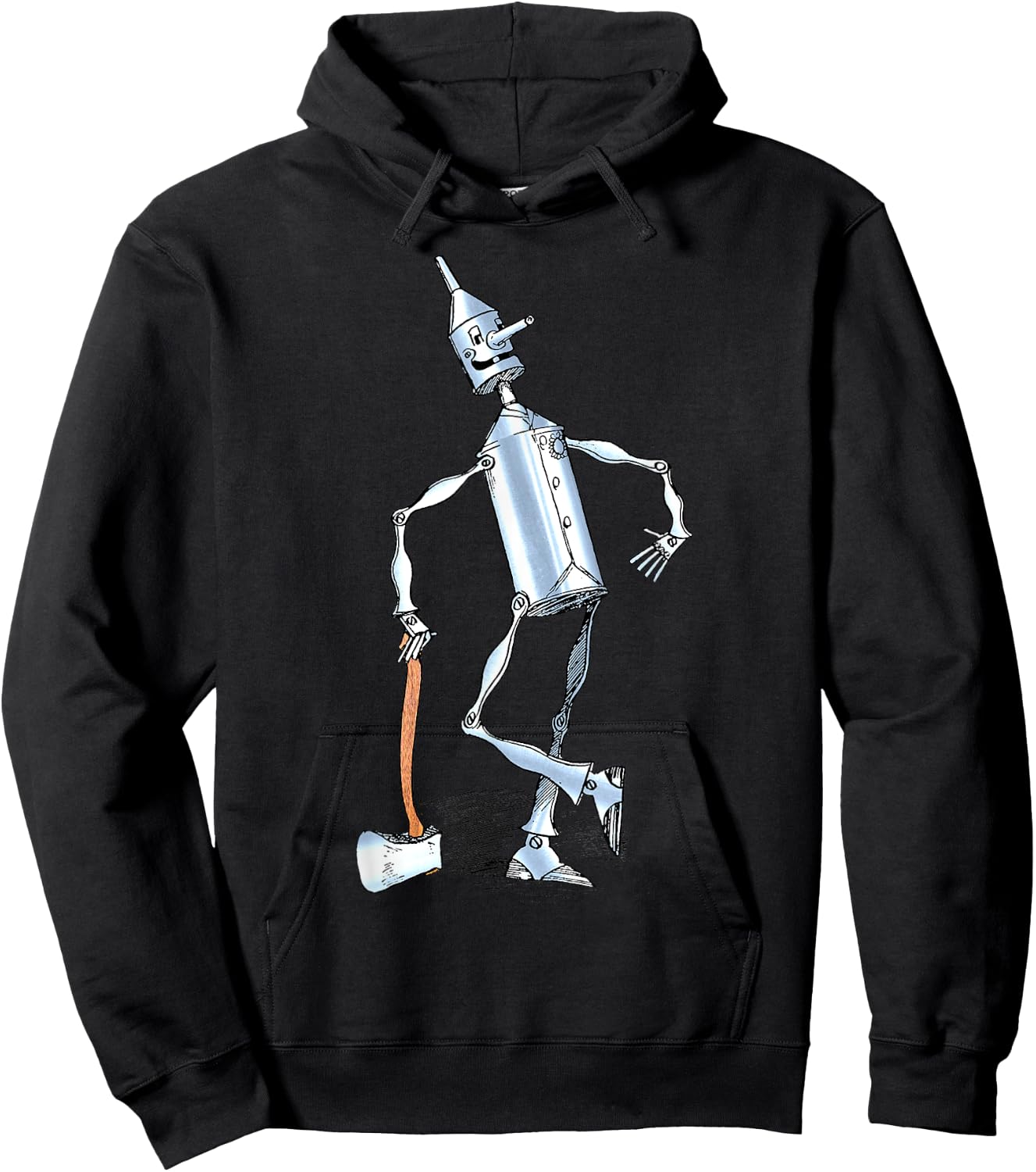 Retro Tin Man Shirt - The Wizard Of OZ Tinman Hoodie - Hoodie | Black