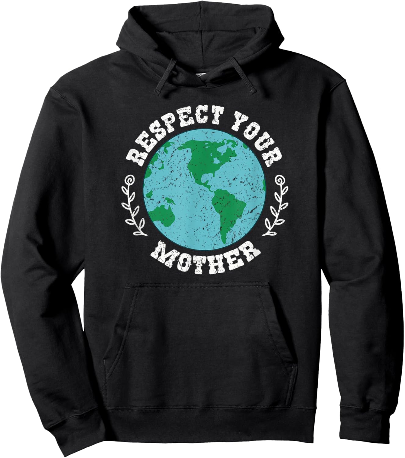 Respect Your Mother Earth Environmentalist Hoodie - Hoodie | Black
