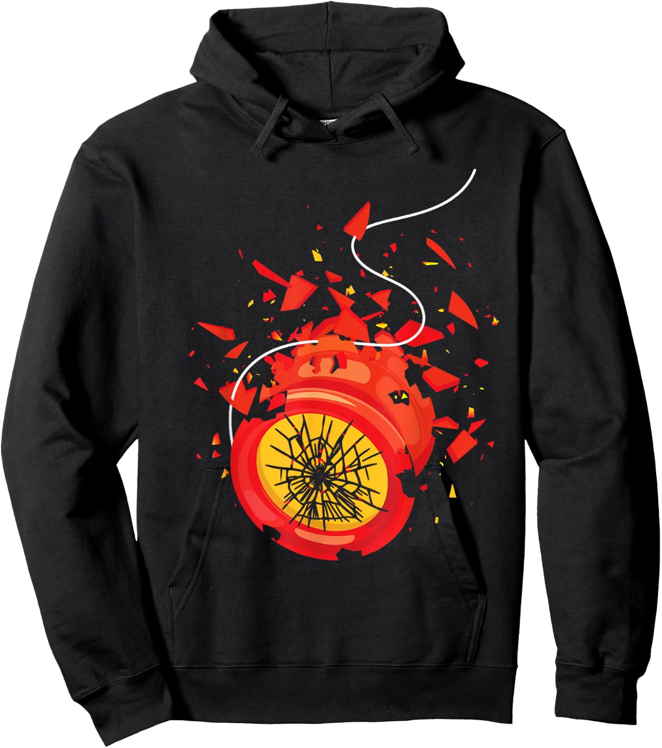 Shattered Yoyo - Vintage Classic Pastime 80s Toy Game Hoodie - Hoodie | Black