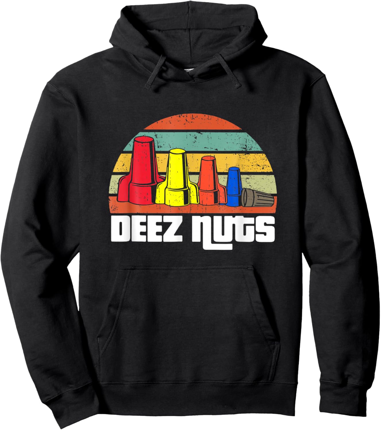 Deez Nuts Electrician Vintage Women Gifts Hoodie - Hoodie | Black