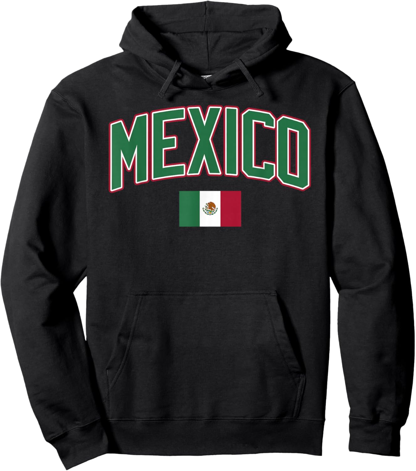 Mexico Flag Mexican Hispanic Siesta Pride Vintage Hoodie - Hoodie | Black