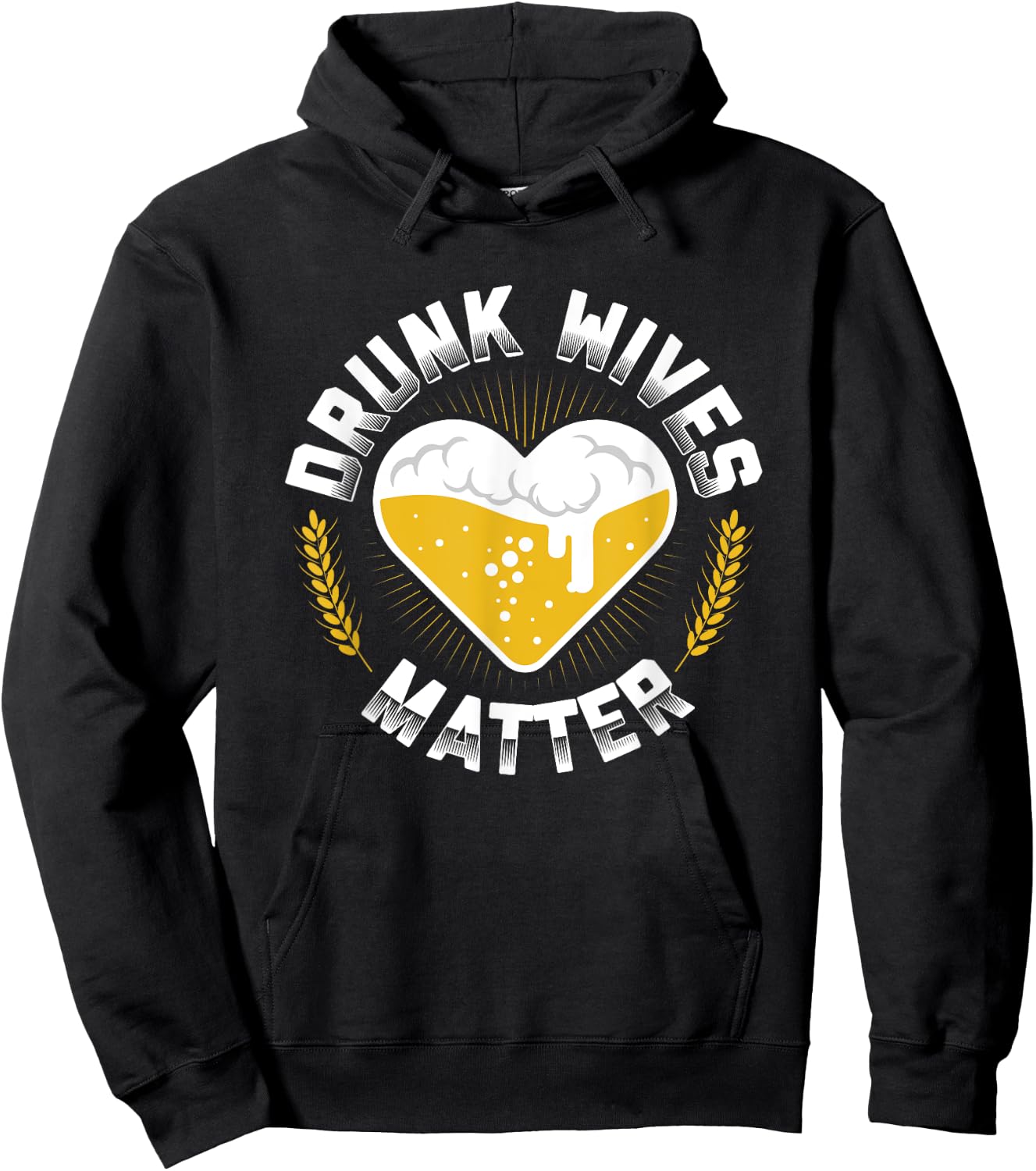 Funny Day Drinking Drunk Wives Matter Beer Brewing Hoodie - Hoodie | Black