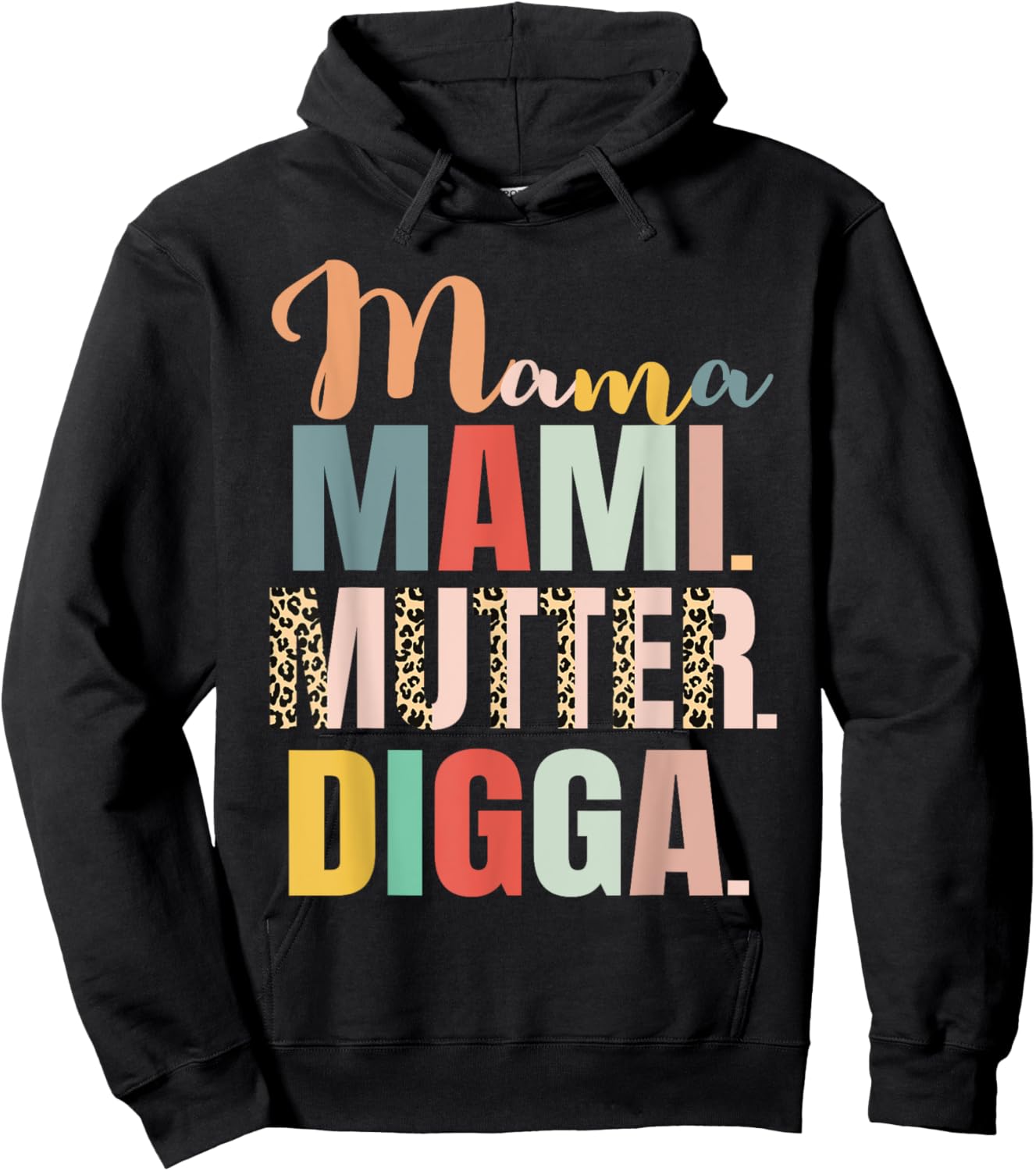 Mama Mami Mutter Digga Damen Muttertag Hoodie - Hoodie | Black