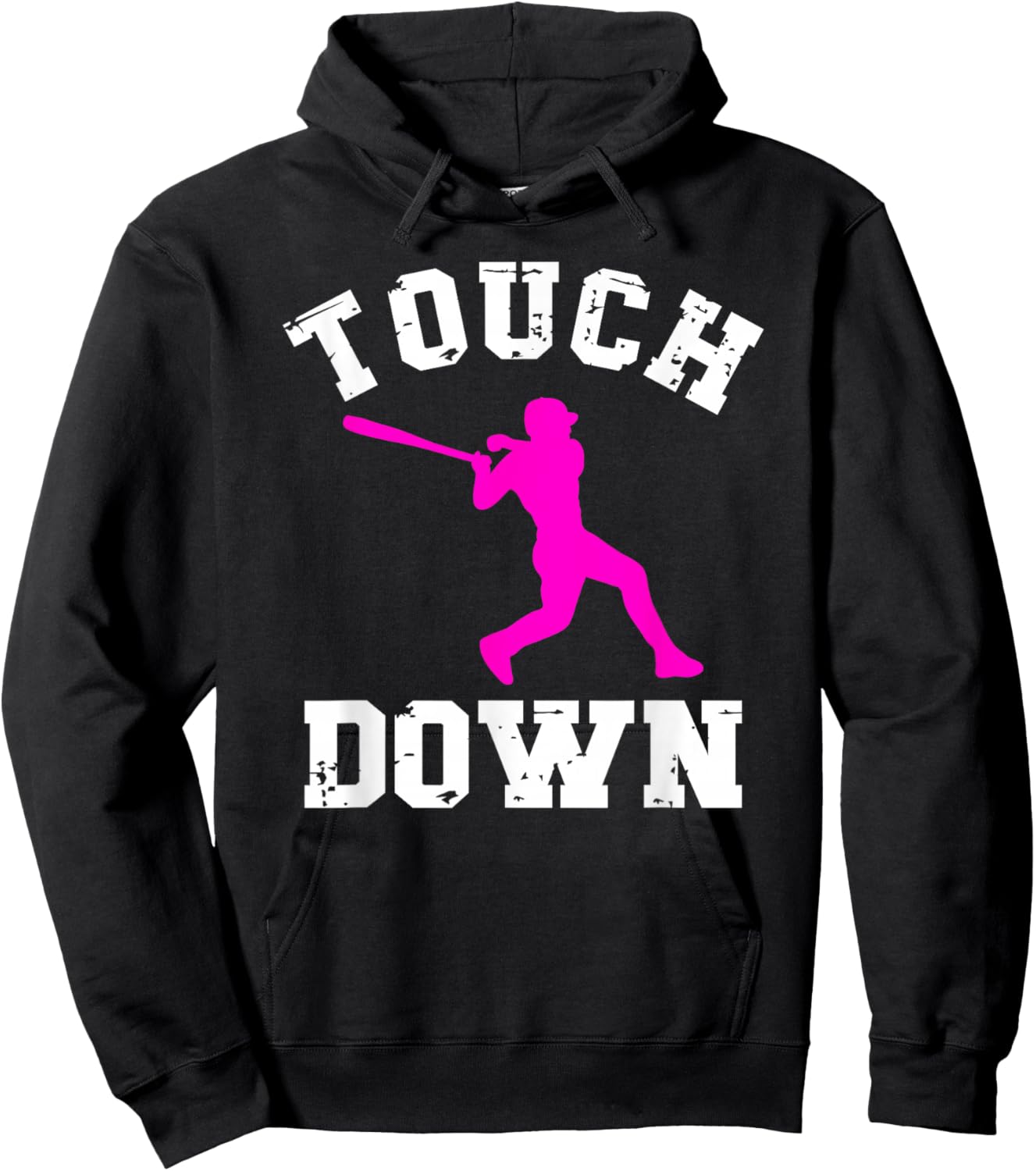 Touchdown Shirt Football For Girls Baseball Funny Hoodie - Hoodie | Black