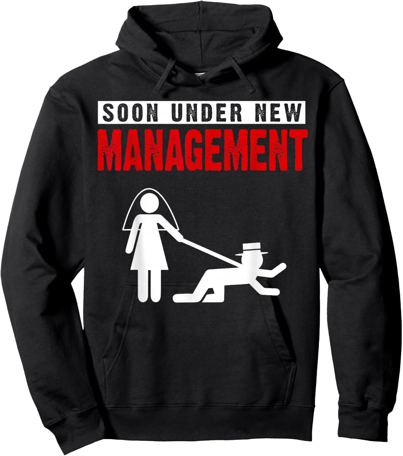 Groom Shirt, Under New Leadership, Stag Night Hoodie - Hoodie | Black