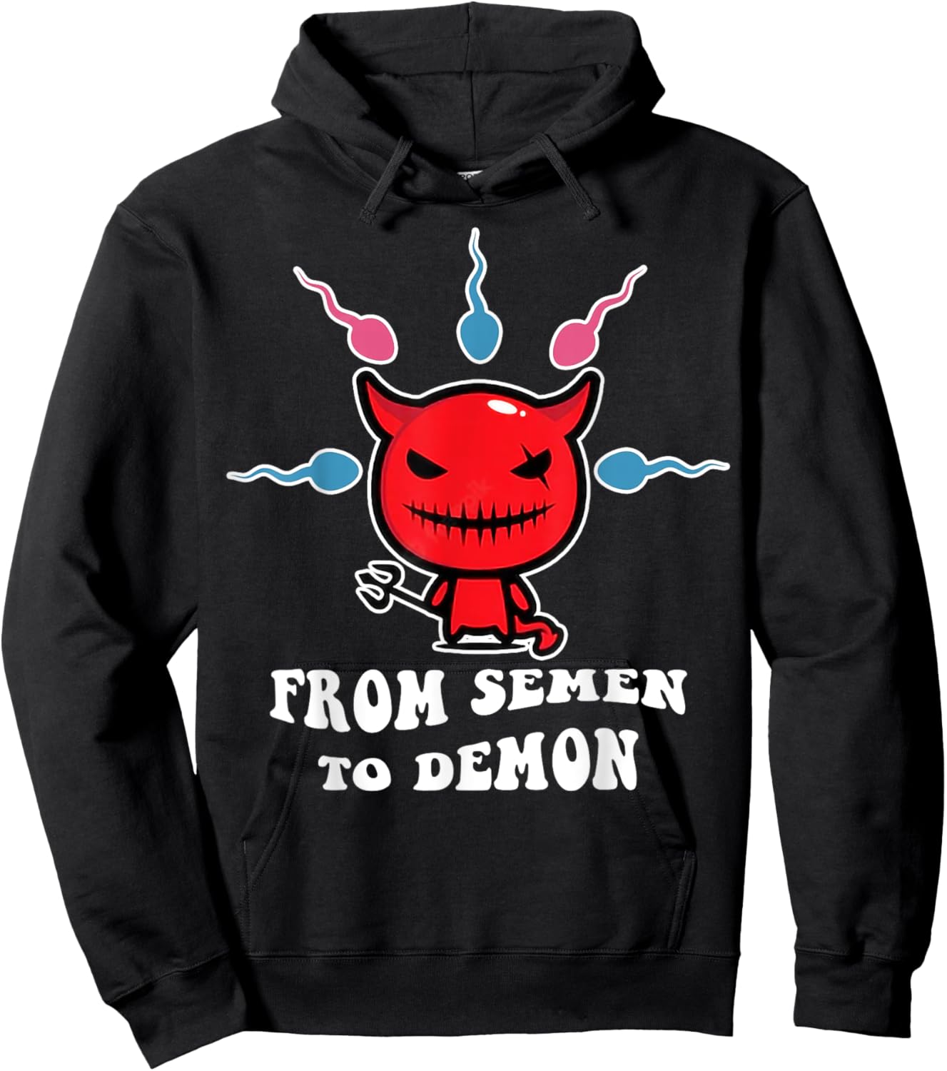 From Semen To Demon Funny Hoodie - Hoodie | Black