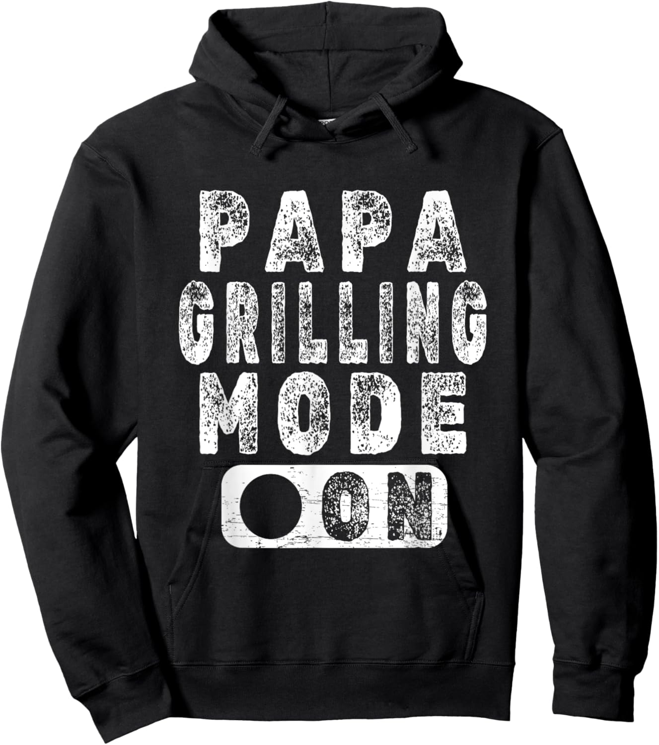 Papa Grilling Mode On - Novelty BBQ Grill Lover Hoodie - Hoodie | Black