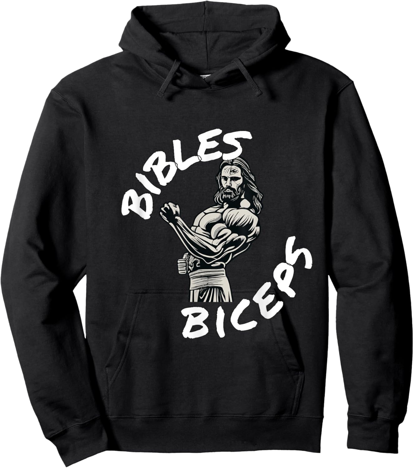 Bibles and Biceps Funny Gym Workout Christian Hoodie - Hoodie | Black