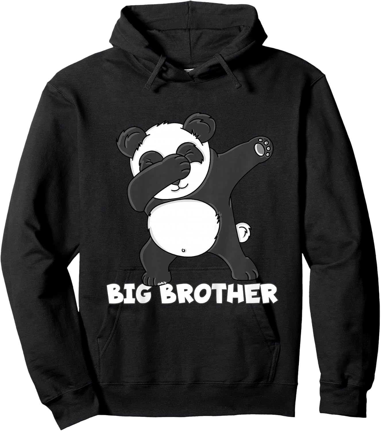 Kids Big Brother Shirt Dabbing Panda Hoodie - Hoodie | Black