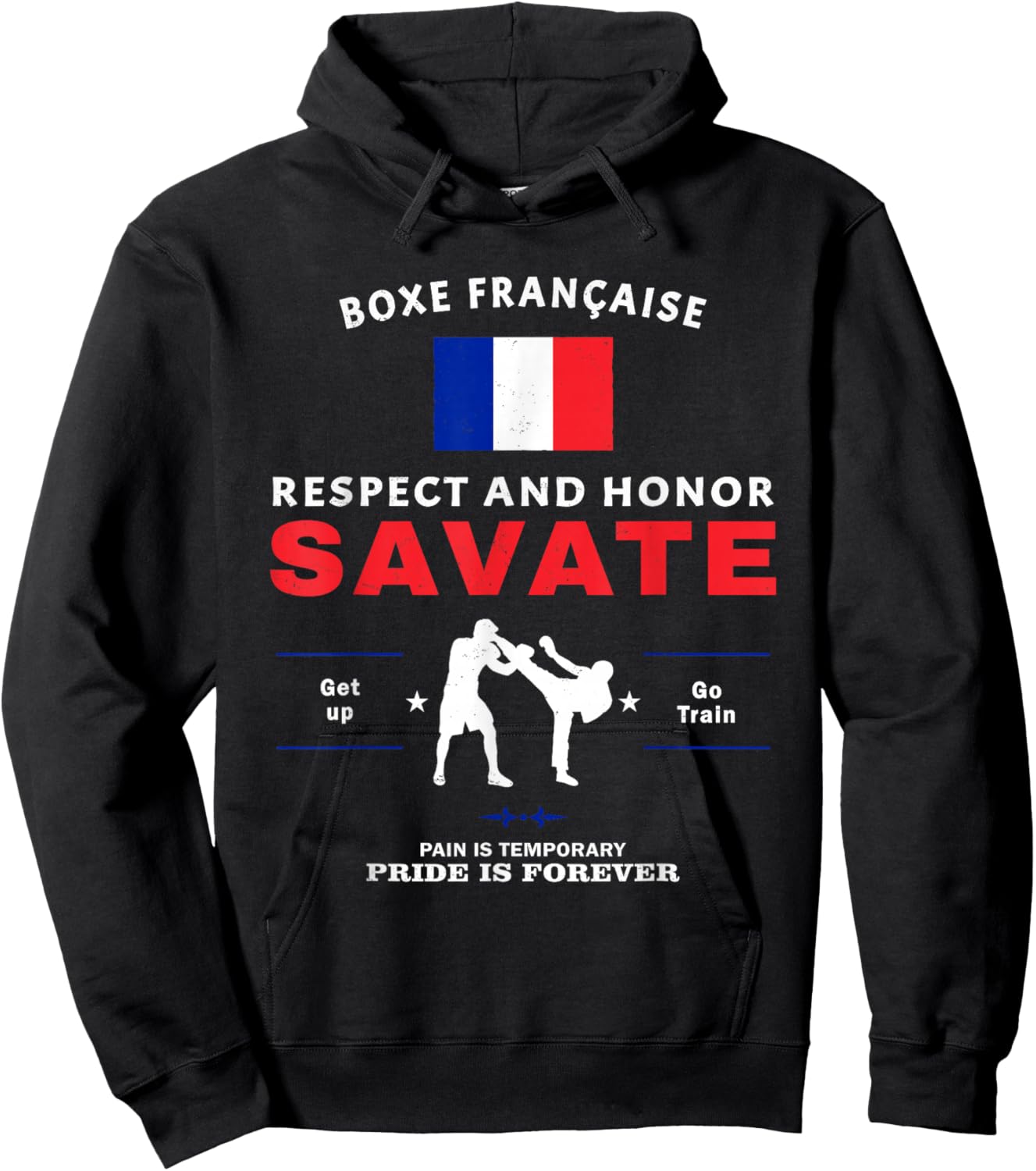 Savate French Kickboxing Savate Fighter Hoodie - Hoodie | Black