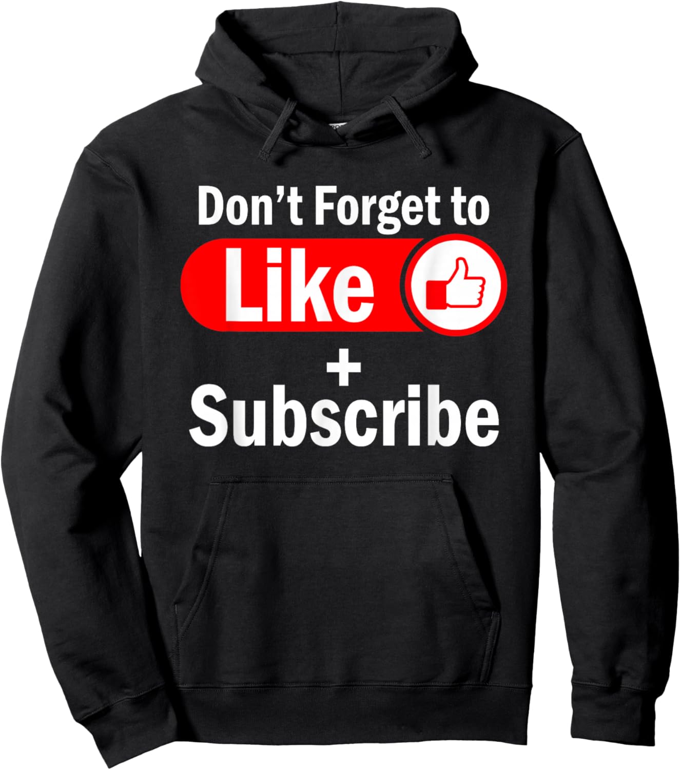 Like and Subscribe Video Live Streaming Vlogging Hoodie - Hoodie | Black