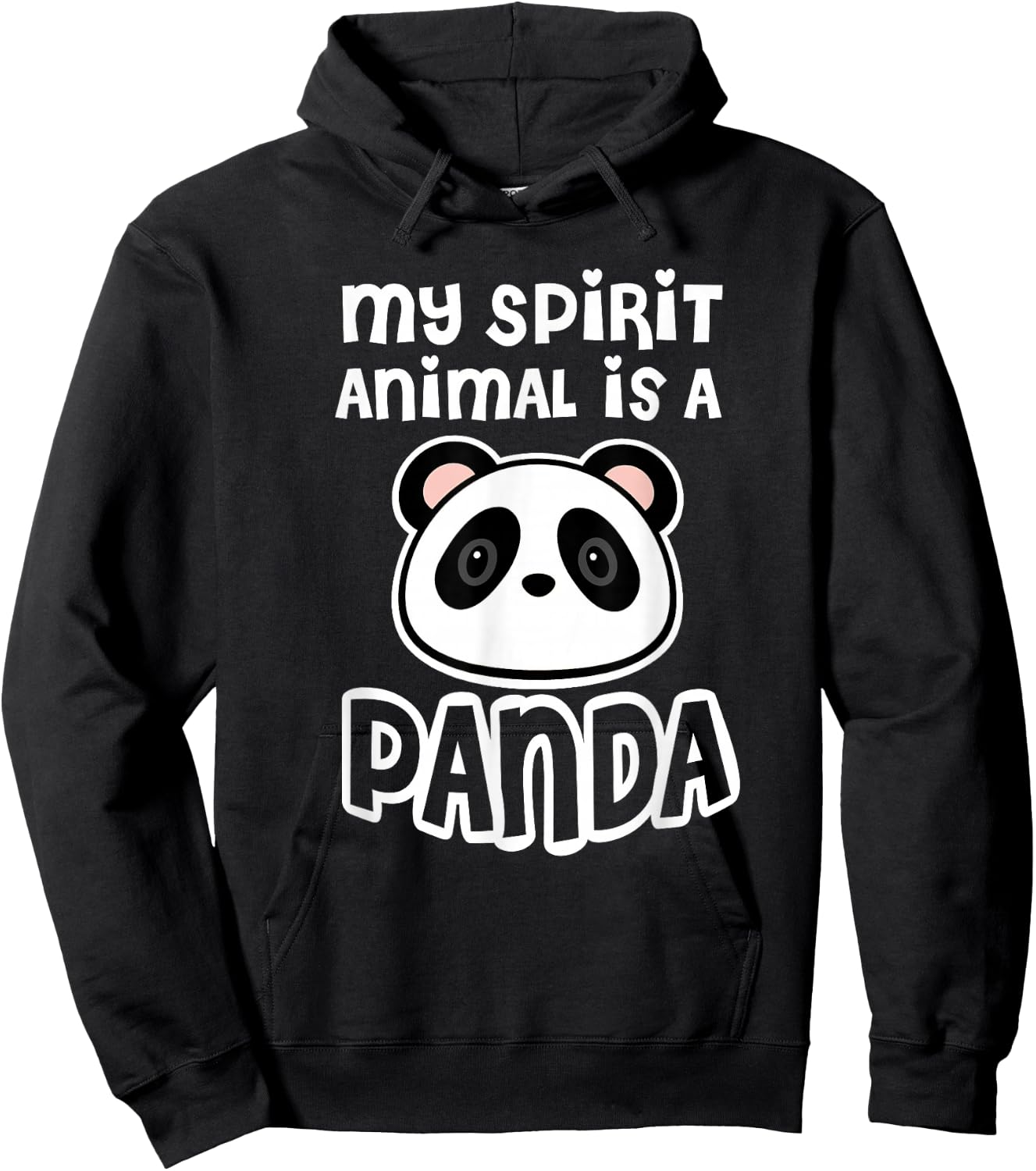 Panda Favourite Animal Cute Panda Hoodie - Hoodie | Black