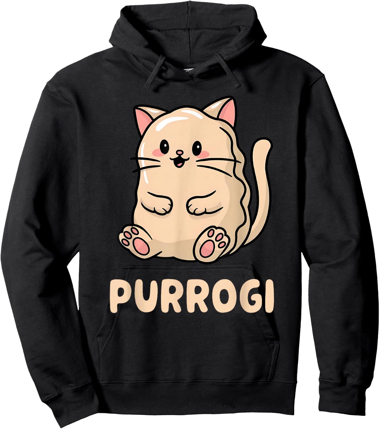 Pierogi Cat Lover Kawaii Pierogi Lover Funny Polish Kids Hoodie - Hoodie | Black