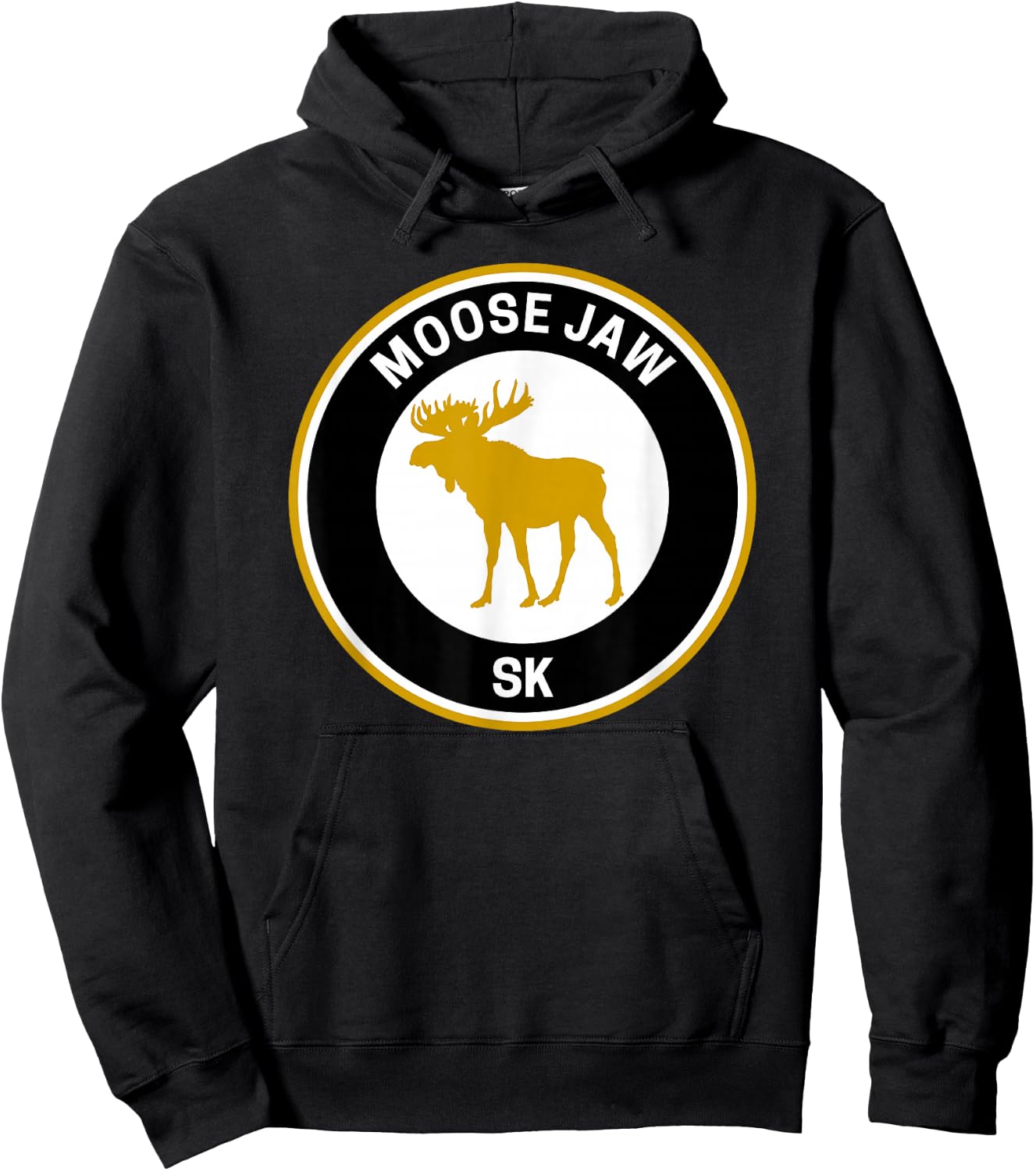 Vintage Moose Jaw Saskatchewan Hoodie - Hoodie | Black