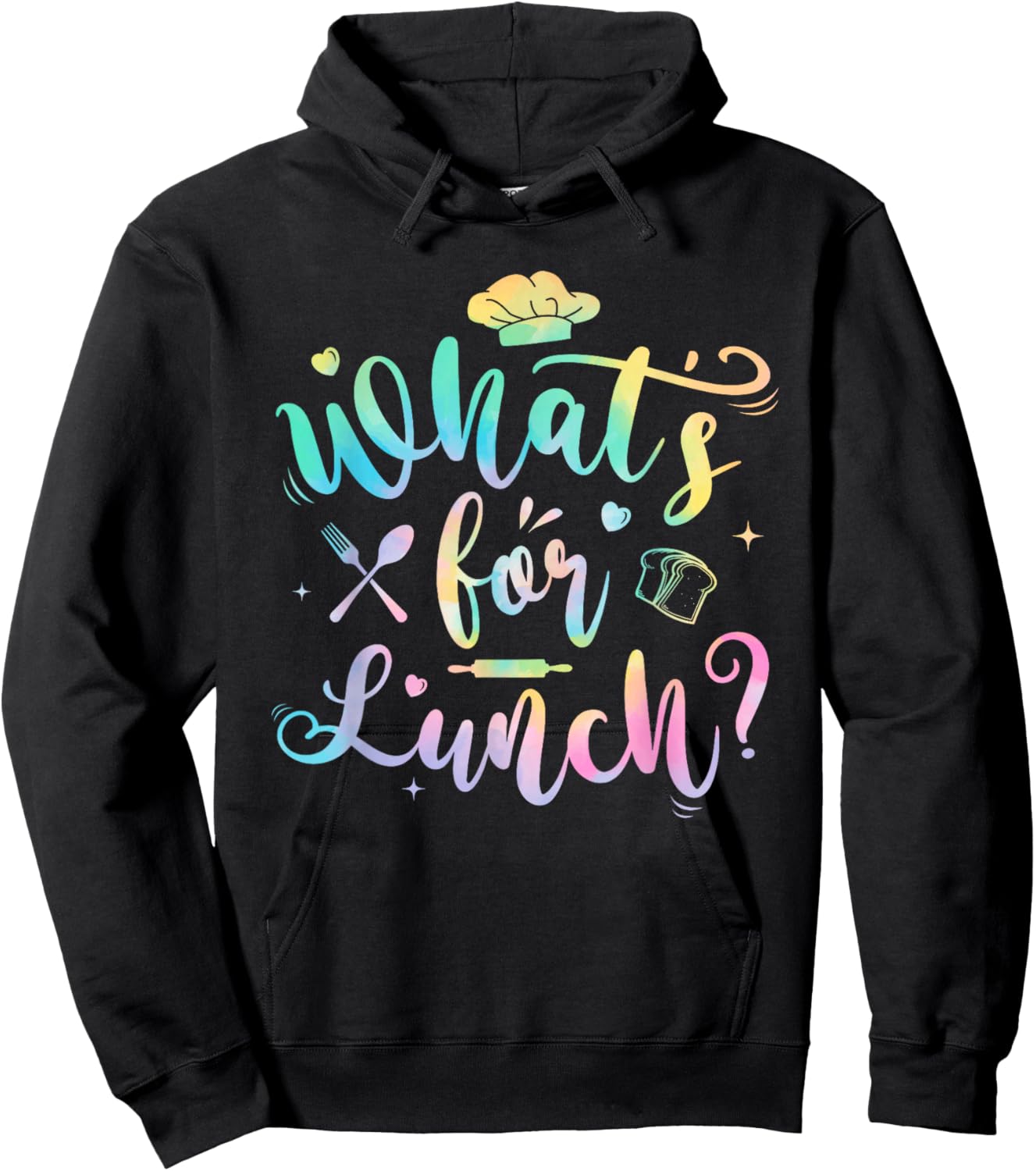 Whats for Lunch Funny Lunch Lady Hoodie - Hoodie | Black