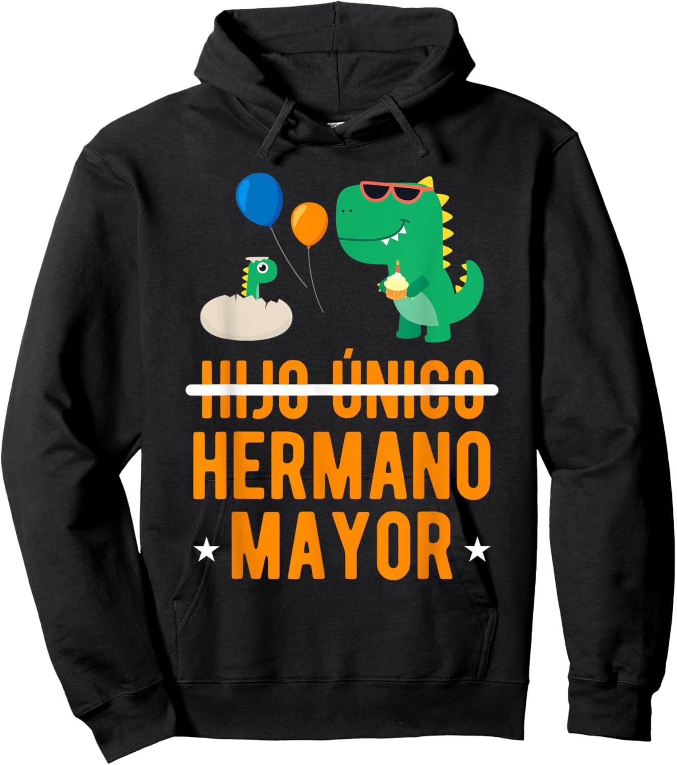 Hijo Unico Hermano Mayor Promovido A Hermano Mayor Hoodie - Hoodie | Black