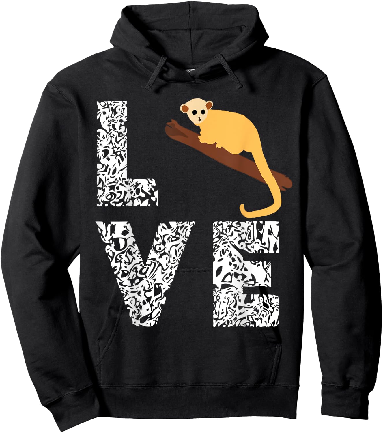 Kinkajou Lover Pet Wildlife Animal Monkey Lover Hoodie - Hoodie | Black