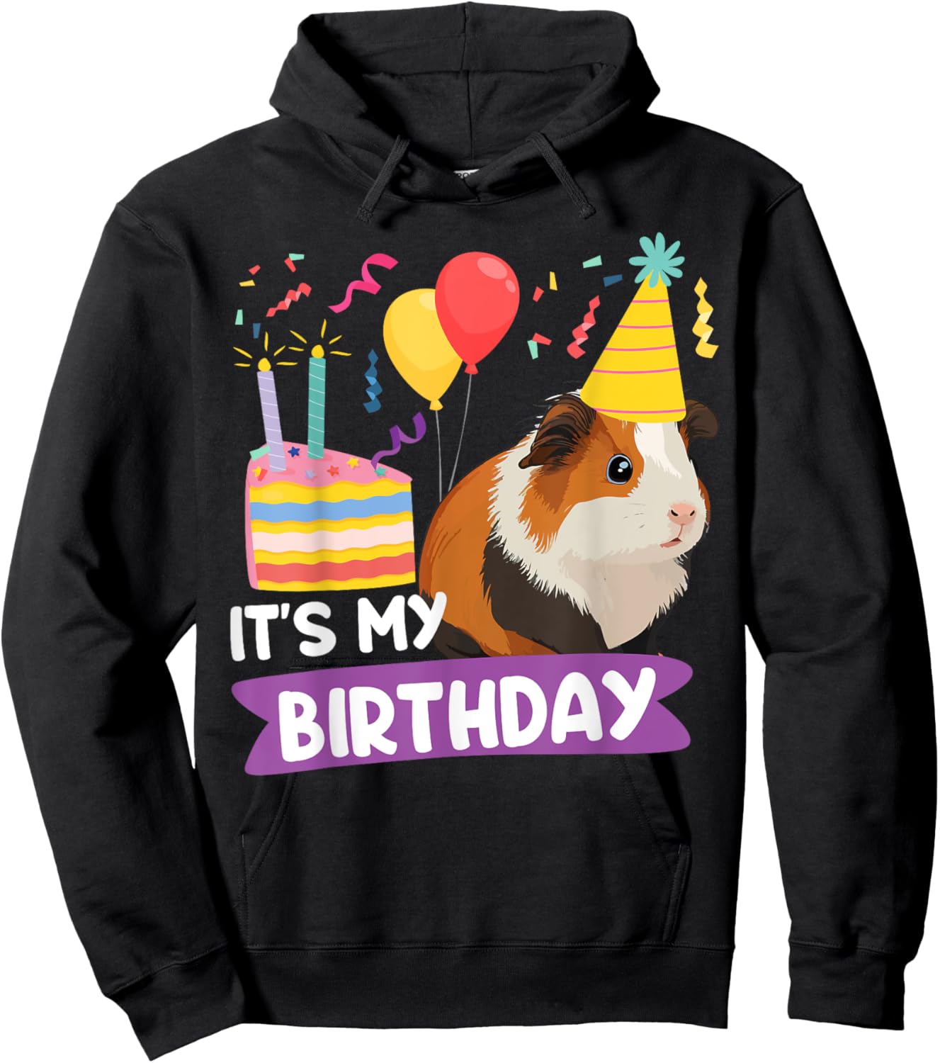 Guinea Pig Birthday It's My Birthday Hoodie - Hoodie | Black
