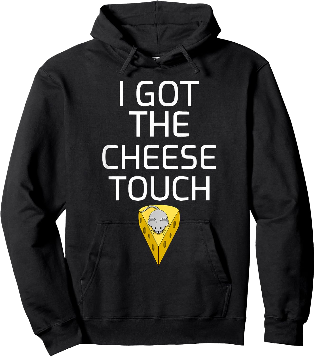 Cheese Touch Shirt Cheese and Mouse Funny Cheese Lovers Gift Hoodie - Hoodie | Black