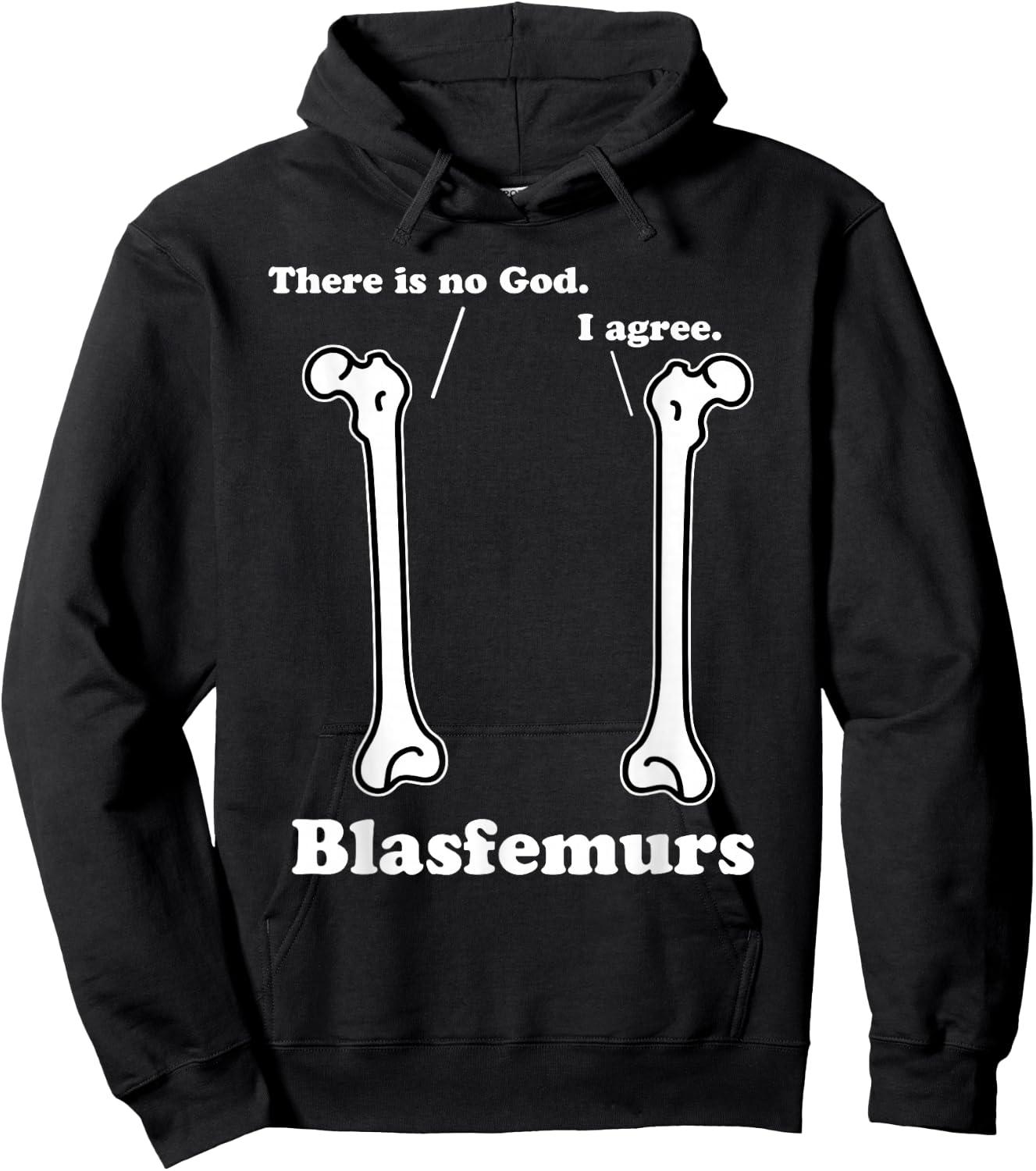 Blasfemurs Grammar Pun, Punny Biology, Funny Science Gift Hoodie - Hoodie | Black